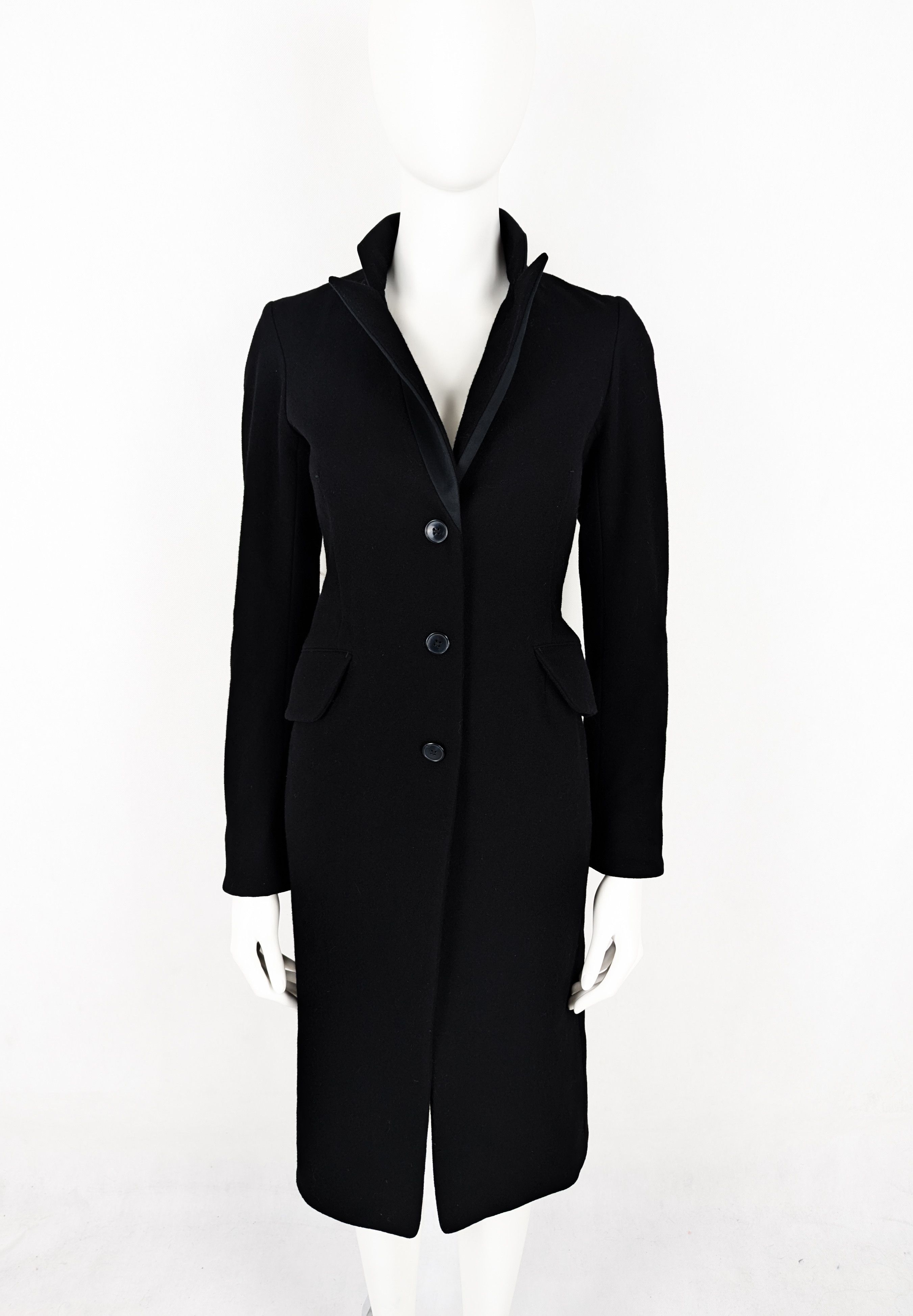 Jil Sander Jil Sander black wool coat Size XS / US 0-2 / IT 36-38 - 1 Thumbnail