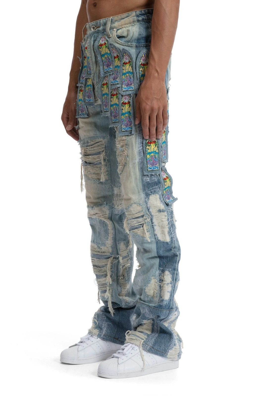 Who Decides War Who Decides War WDW COLISEUM FUSION DENIM Jeans Pants Size US 30 / EU 46 - 4 Thumbnail
