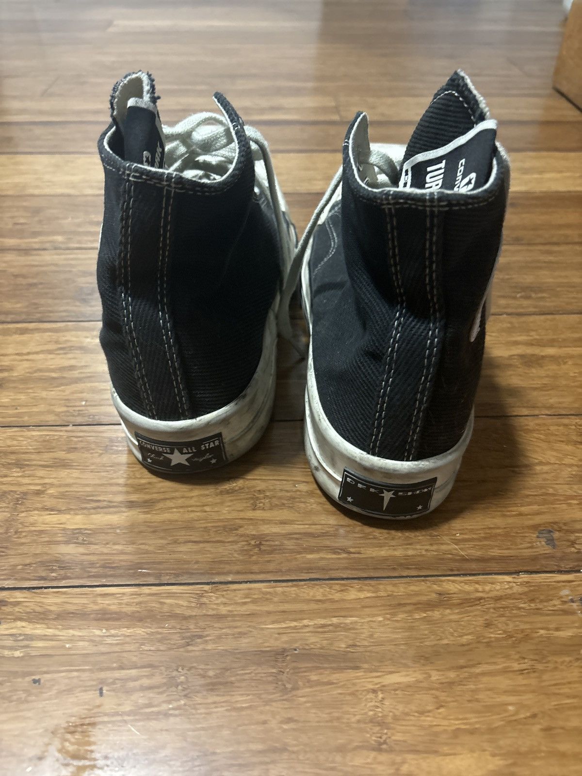 image of Converse x Rick Owens Drkshdw Black Egret Shoes, Men's (Size 9)