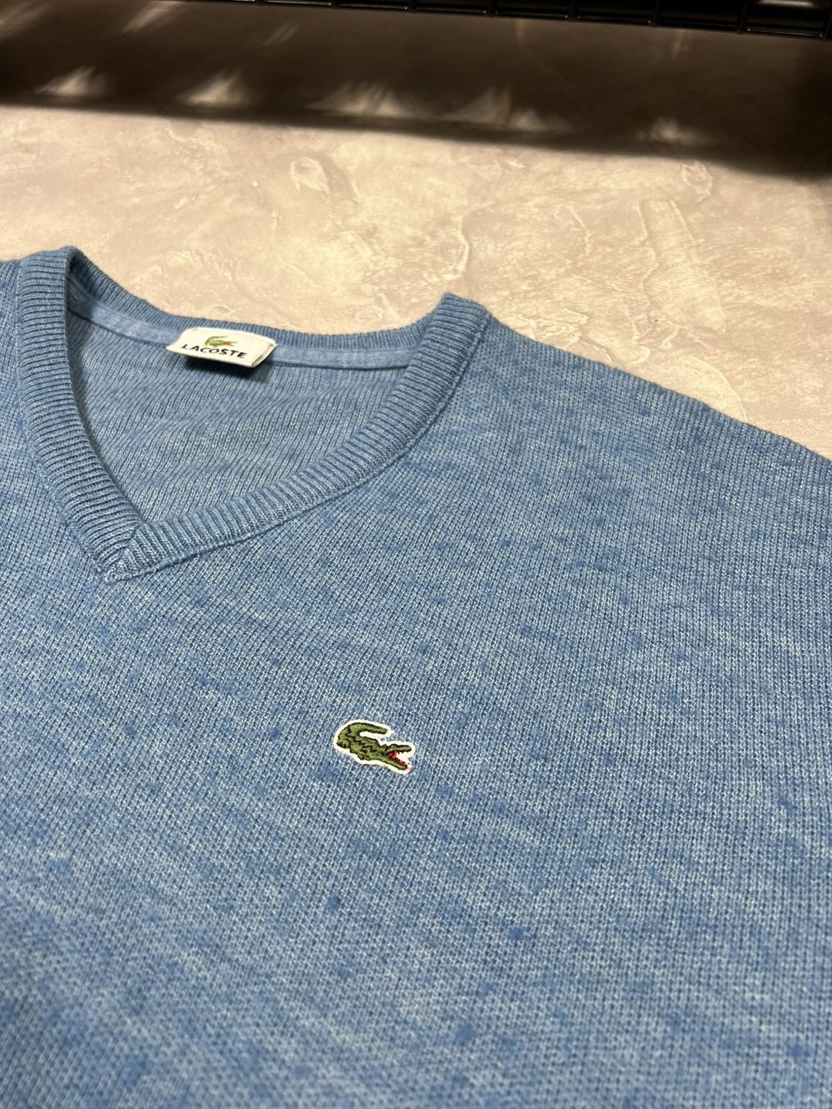 Lacoste × Vintage Vintage Lacoste Y2k Wool Baggy Sweater Size US XL / EU 56 / 4 - 7 Thumbnail