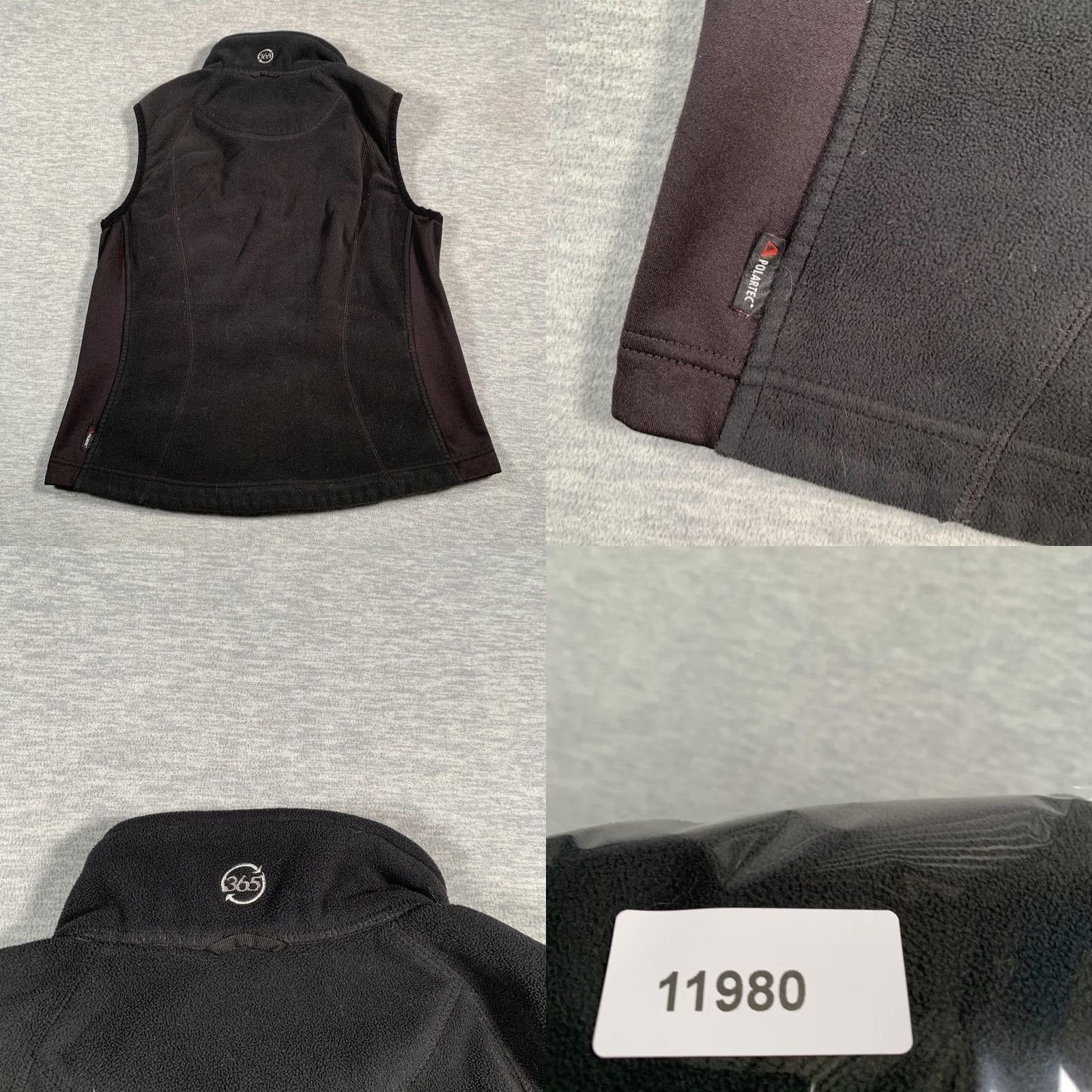 Eddie Bauer Eddie Bauer Vest Womens Medium Black Windcutter Fleece 365 Full Zip Polartec Size M / US 6-8 / IT 42-44 - 8 Thumbnail