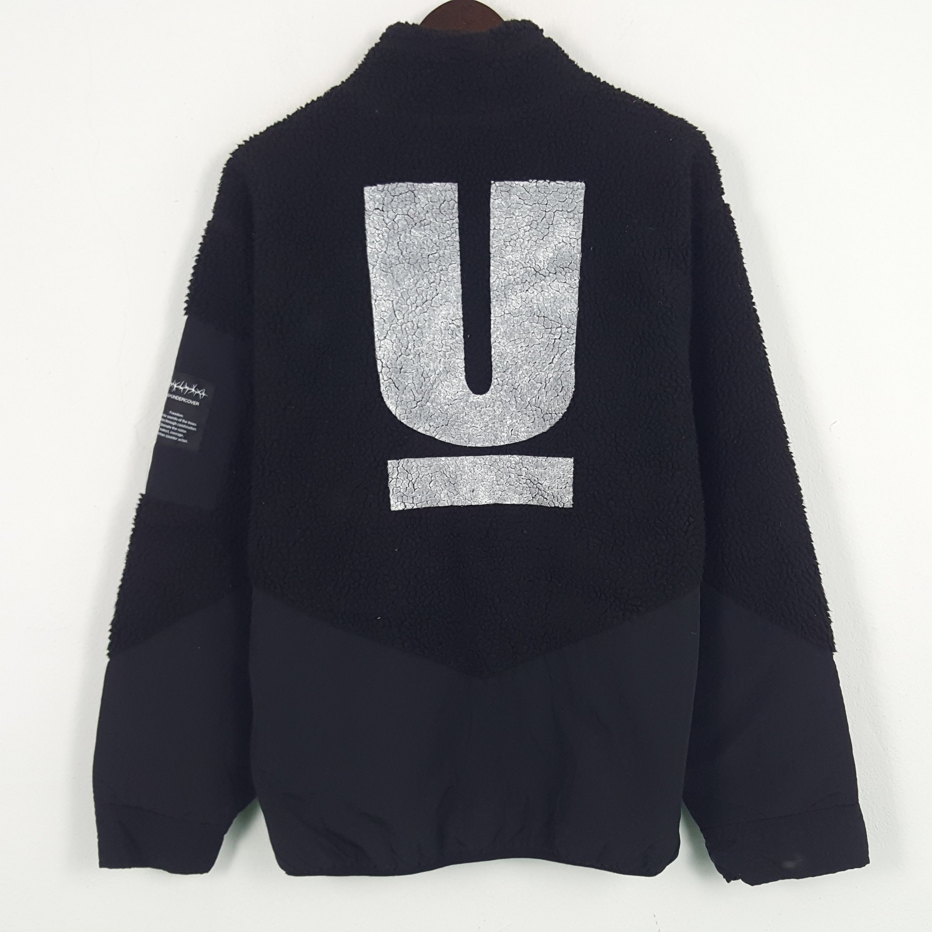 GU × Undercover × Vintage Vintage Gu x Undercover Sherpa Zipper Long Jacket Size US L / EU 52-54 / 3 - 1 Thumbnail