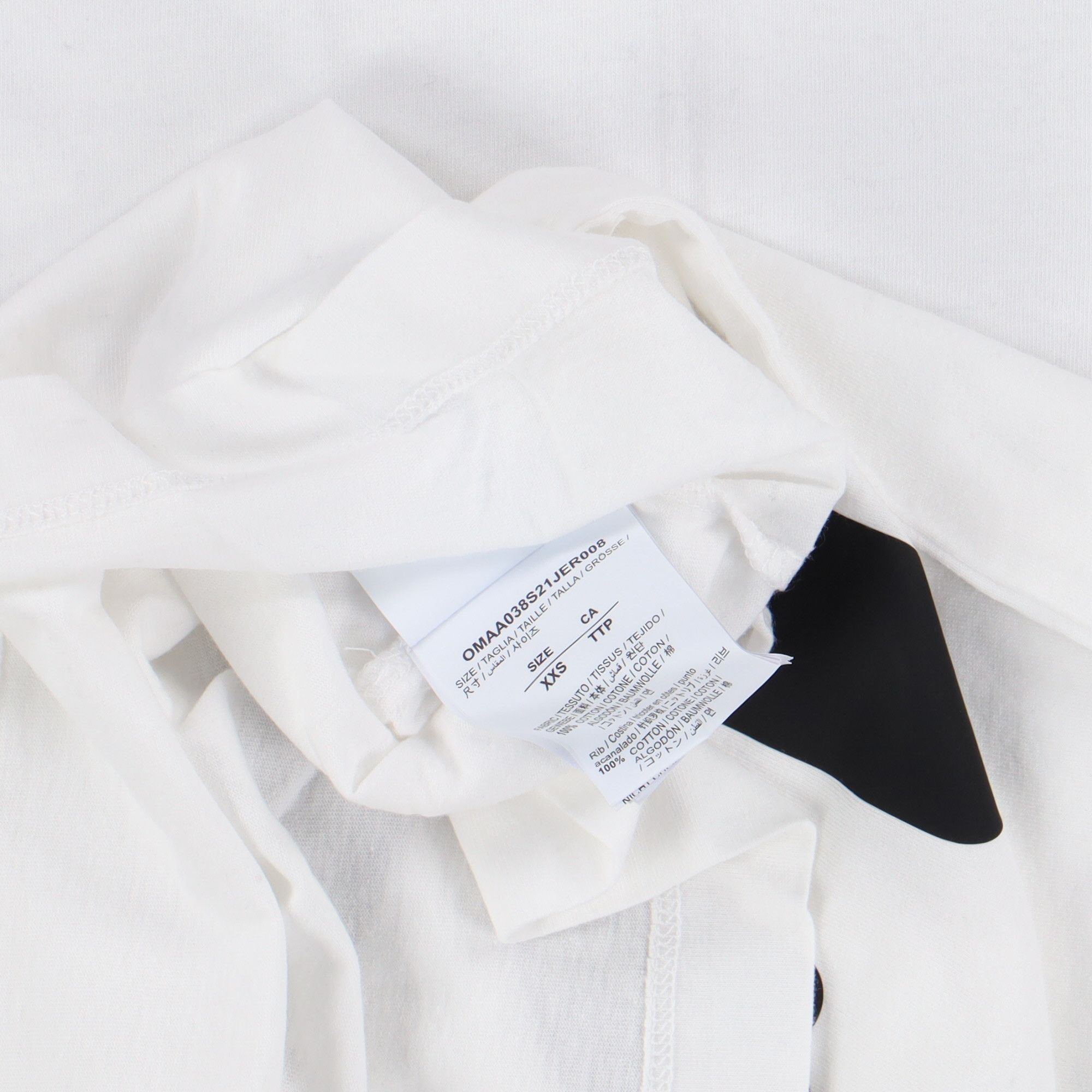 Off-White White Tech Marker Adam Is Eve Oversized T-shirt Size US XXS / EU 40 - 7 Thumbnail