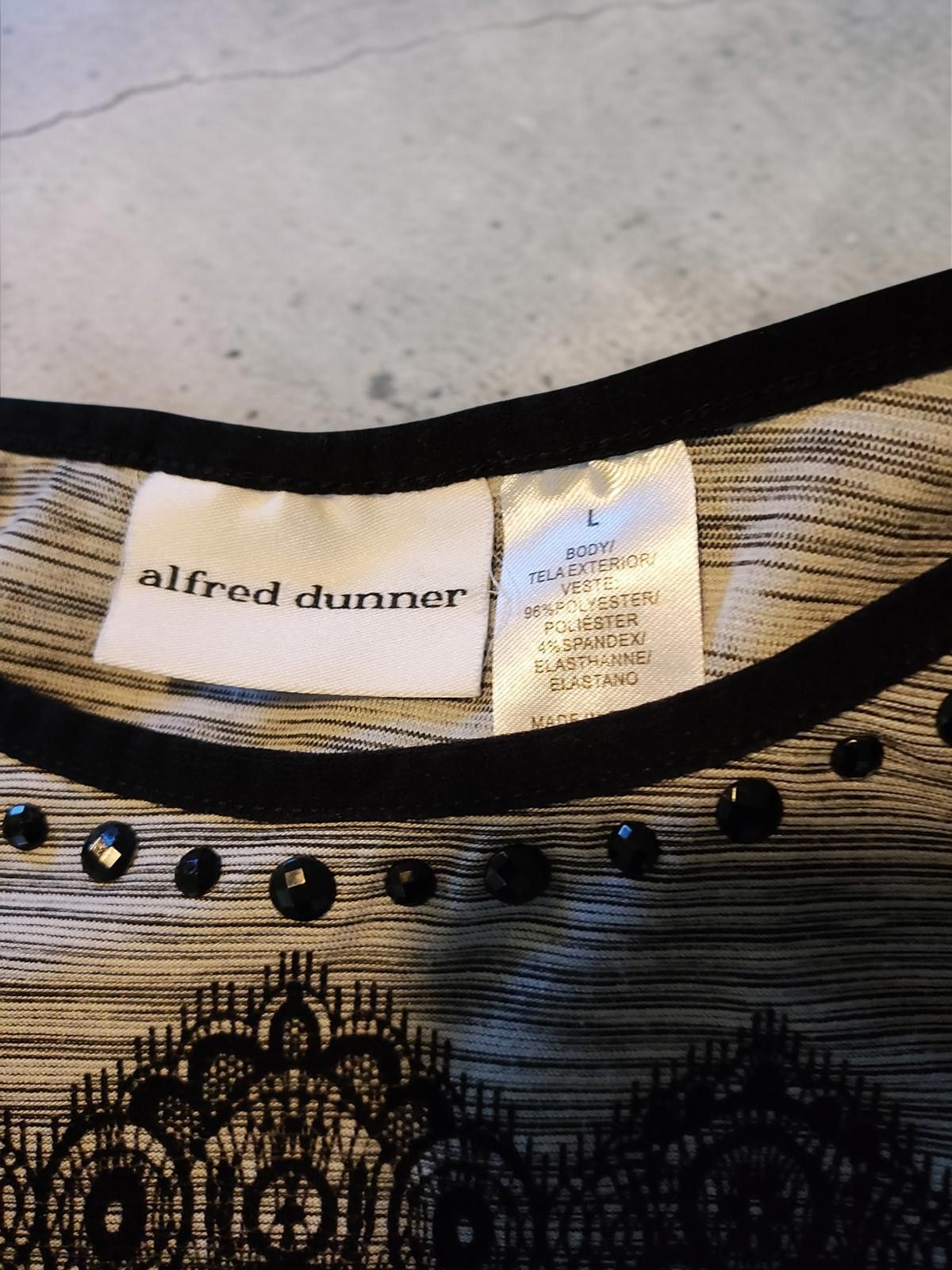 Other Alfred Dunner Women's Long Sleeve Tunic Top Size Large Blue/ Size L / US 10 / IT 46 - 5 Thumbnail