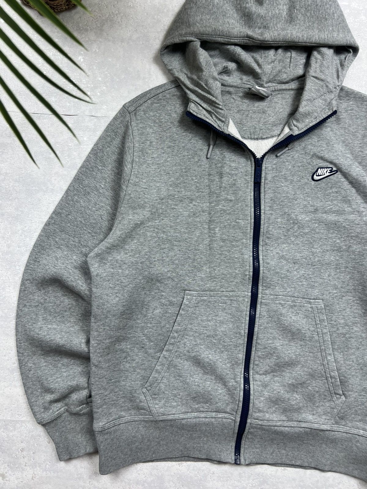 Nike 00s Nike Retro Logo Vintage Y2K Oversized Zip Hoodie Size US L / EU 52-54 / 3 - 2 Thumbnail