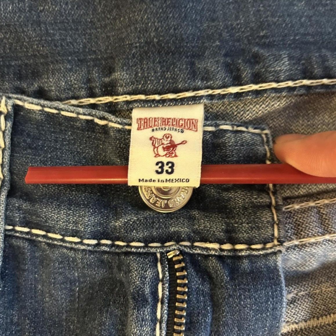 True Religion DEADSTOCK WITH TAGS TRUE RELIGION SKINNY JEANS Size US 33 - 5 Thumbnail