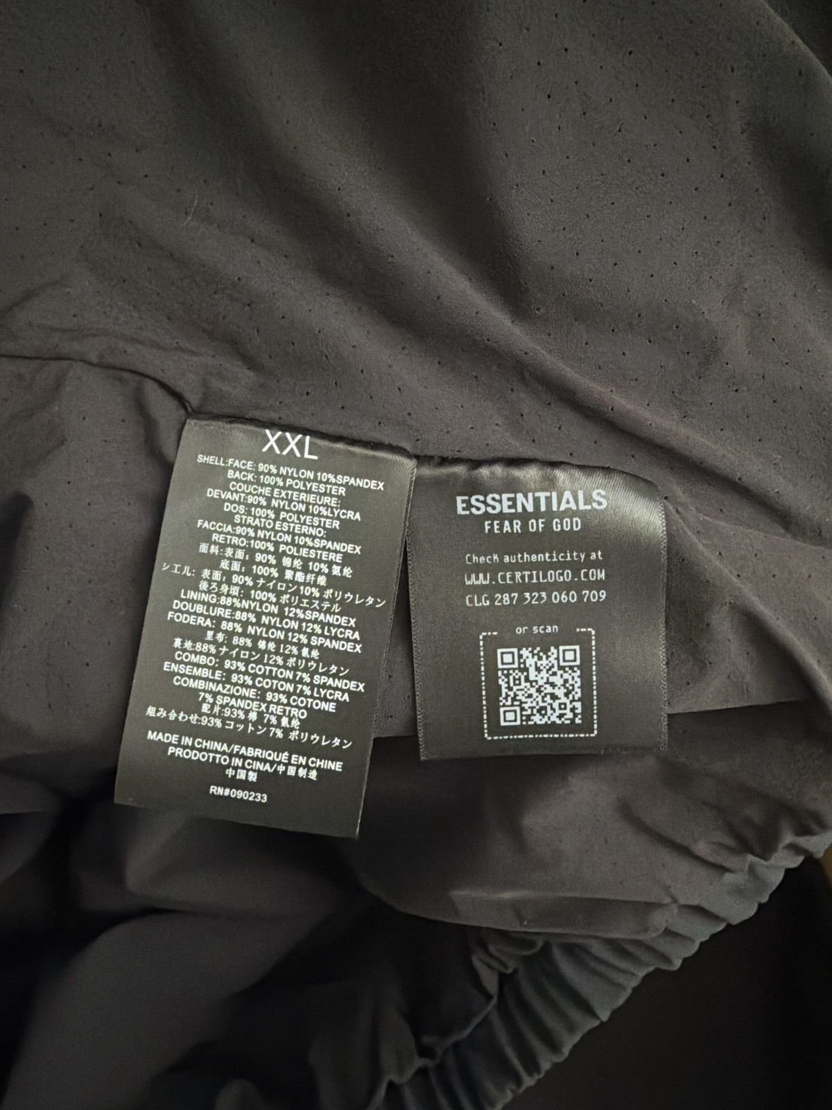 Essentials Essentials Vintage Black Signature Full Zip Track Jacket Size US XXL / EU 58 / 5 - 3 Thumbnail