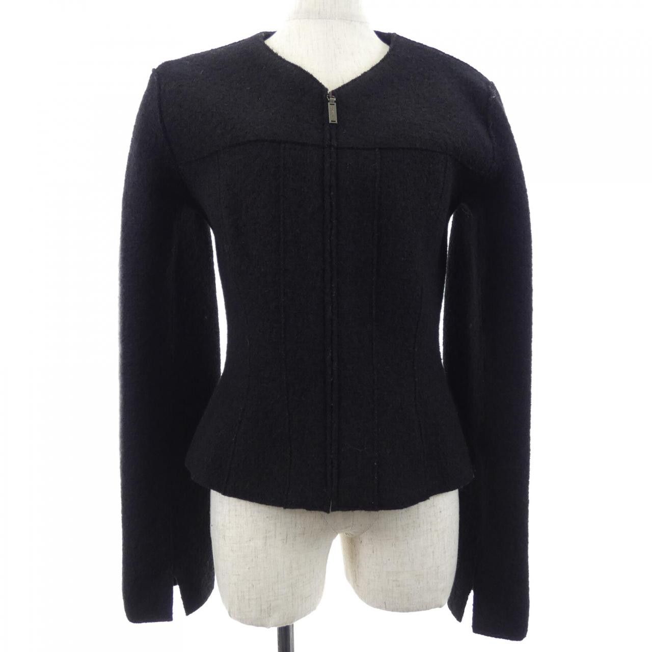 Chanel Chanel Chanel IDENTFICATION Collarless Jacket Textile Outerwear P13958V08014 DUTY FREE for USA Size ONE SIZE - 1 Thumbnail