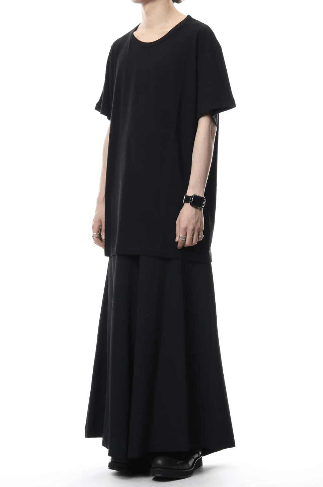 Yohji Yamamoto Yohji Yamamoto Pour Homme W/GABARDINE Flare Wide Pants Black Size US 28 / EU 44 - 13 Thumbnail