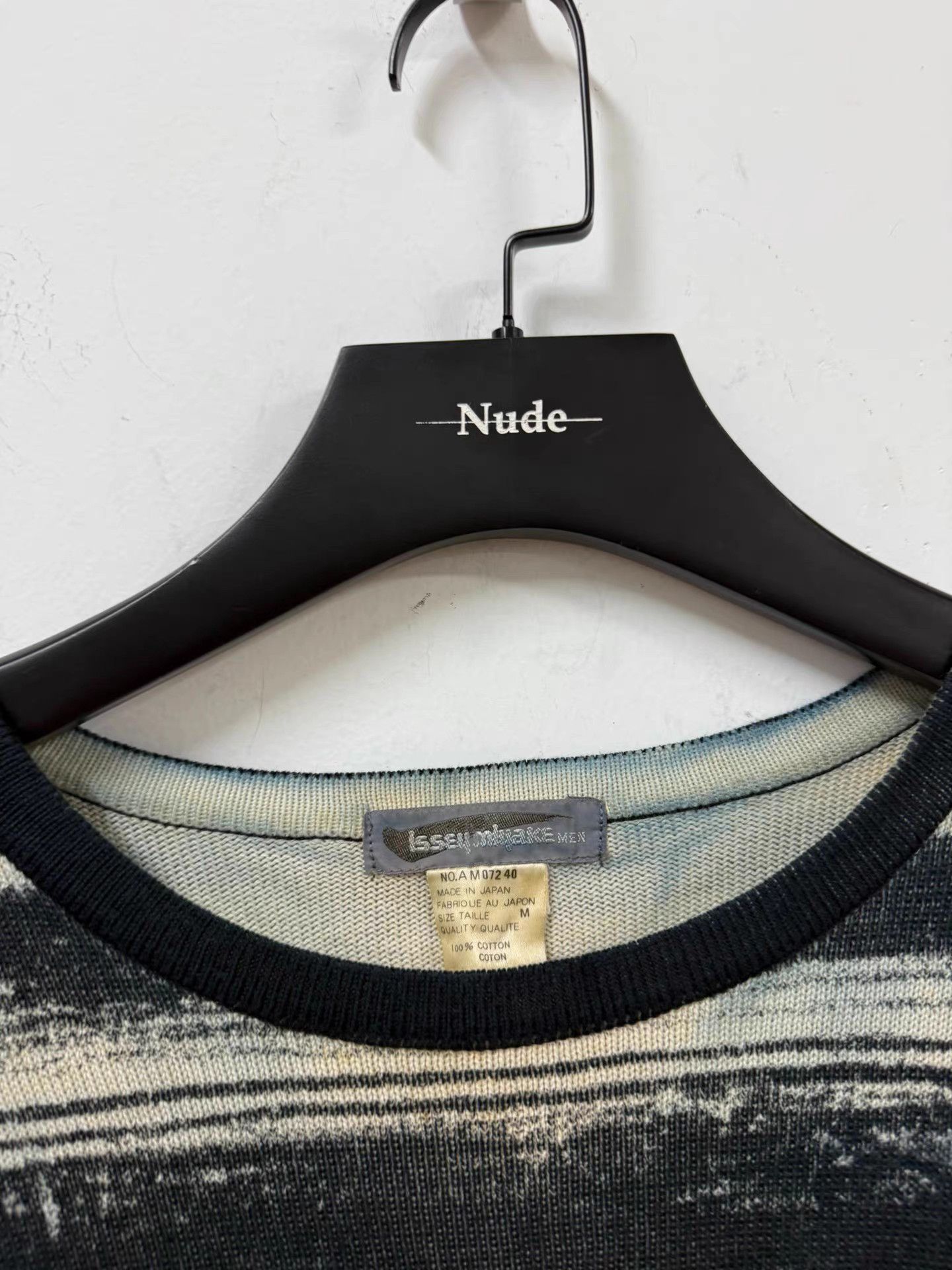 Issey Miyake Issey miyake 80S Tie-Dye Striped Sweater K20 Size US M / EU 48-50 / 2 - 5 Thumbnail