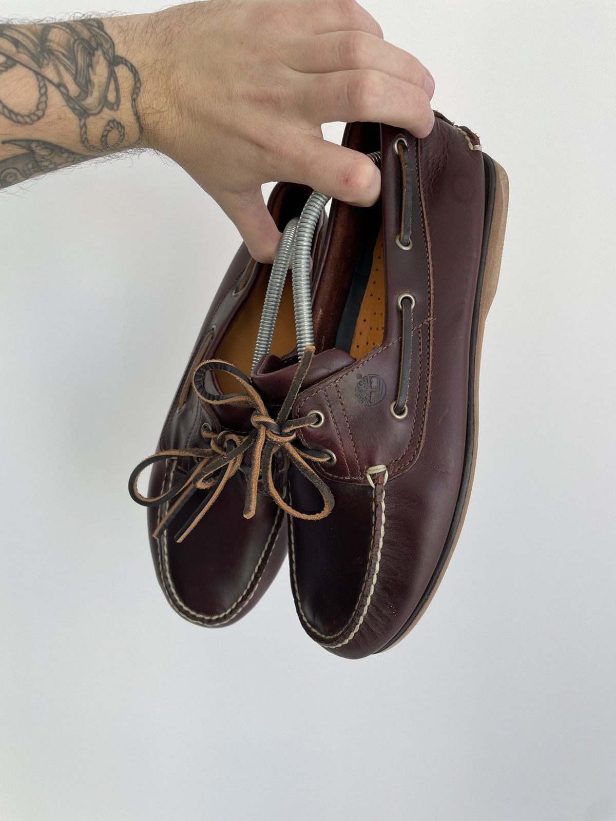 Leather Timberland Classic Boat Leather Shoes Size US 10.5 / EU 43-44 - 4 Thumbnail