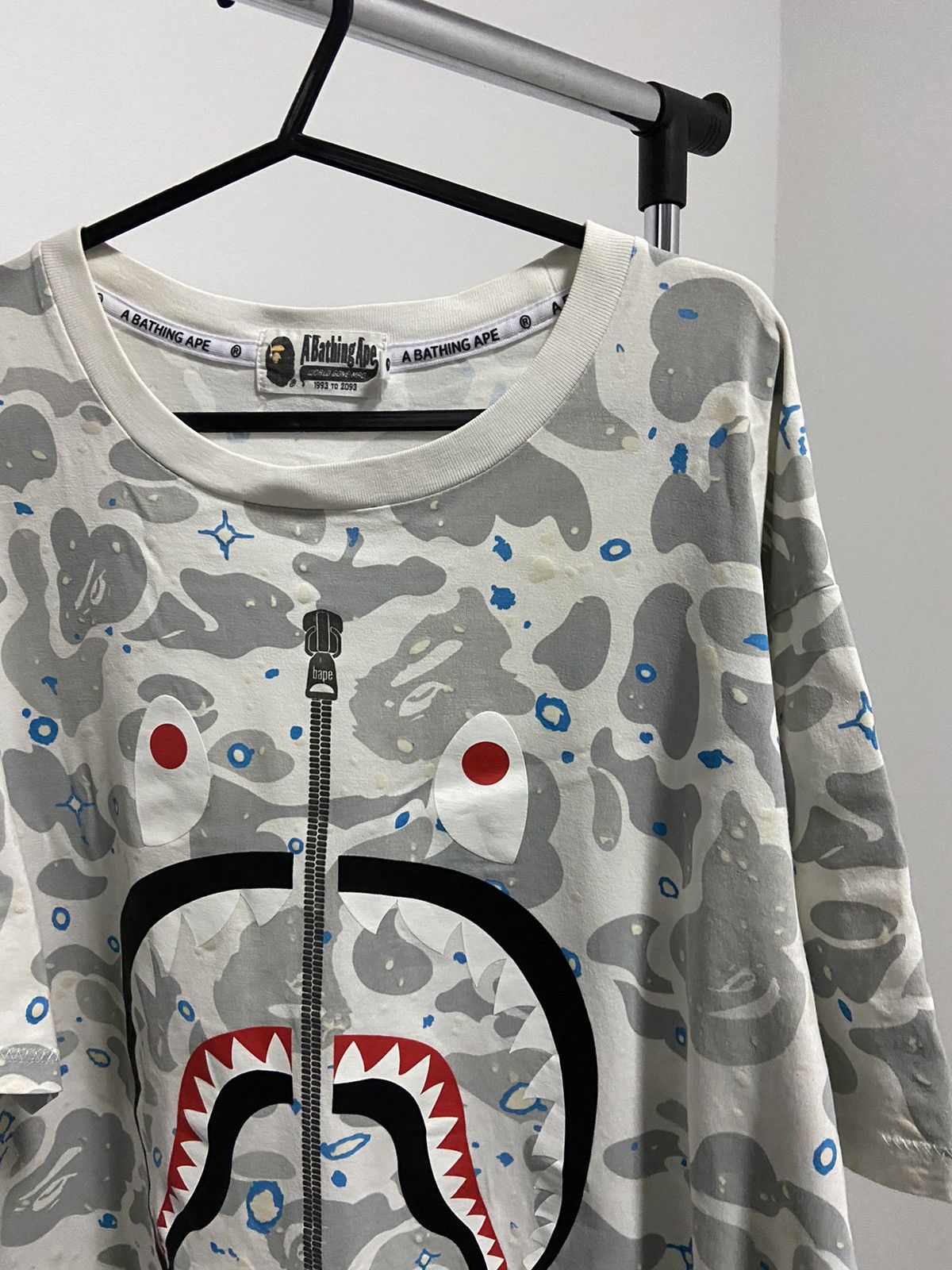 Bape Bape glow overprint t shirt big logo Size US XL / EU 56 / 4 - 10 Thumbnail