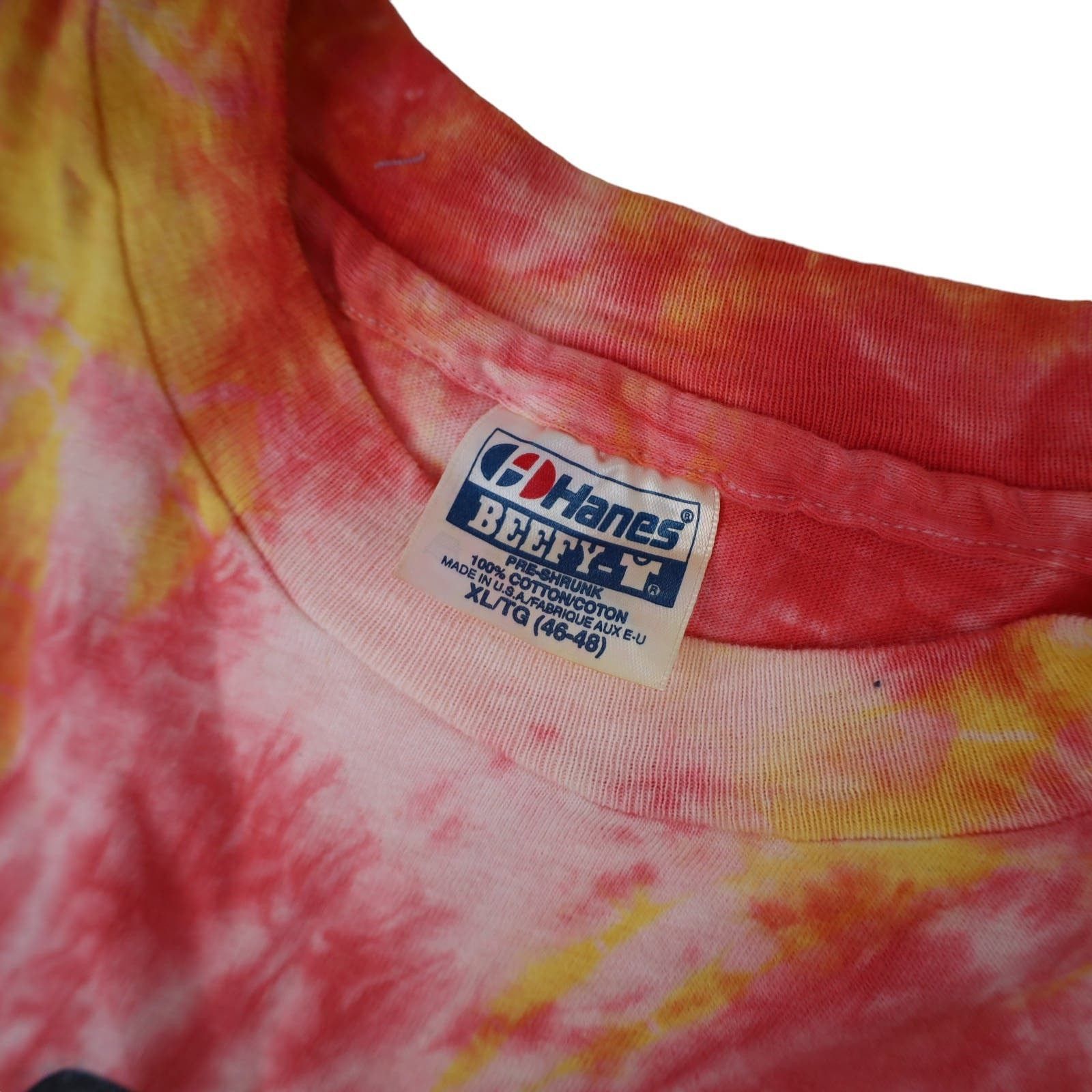 Vintage Vintage Calvin and Hobbes Graphic Tie Dyed Graphic T Shirt Size US XL / EU 56 / 4 - 6 Thumbnail