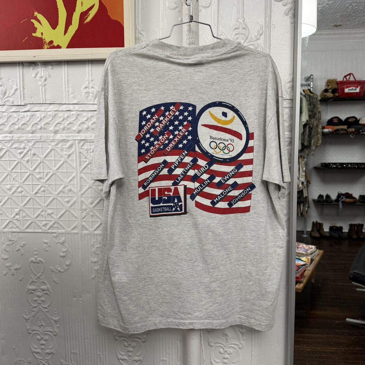 Vintage 1992 team USA Olympic dream team bighead graphic tee Size US XL / EU 56 / 4 - 5 Thumbnail