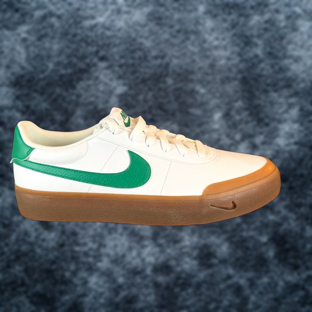 Nike Nike Court Shot Low Top Sneakers Mens 8.5 White Green Gum Sole Casual Shoes Leather Canvas Comfort Cushioned Lace Up Size US M / EU 48-50 / 2 - 1 Thumbnail