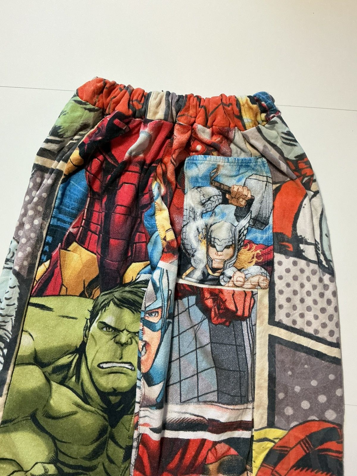 Marvel Comics Marvel Avengers Iron Hulk Rework 1Of1 Wide Leg Towel Pants Size US 34 / EU 50 - 6 Thumbnail