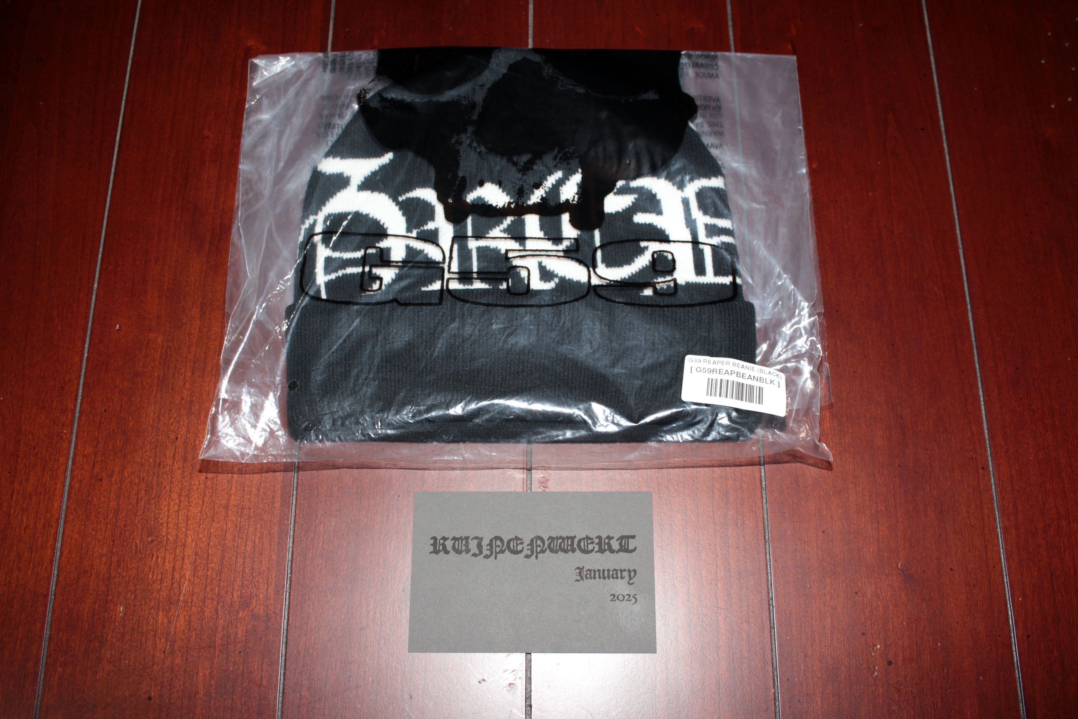 G59 Records G59 RECORDS / $UICIDEBOY$ - REAPER Beanie (Black) Size ONE SIZE - 8 Thumbnail