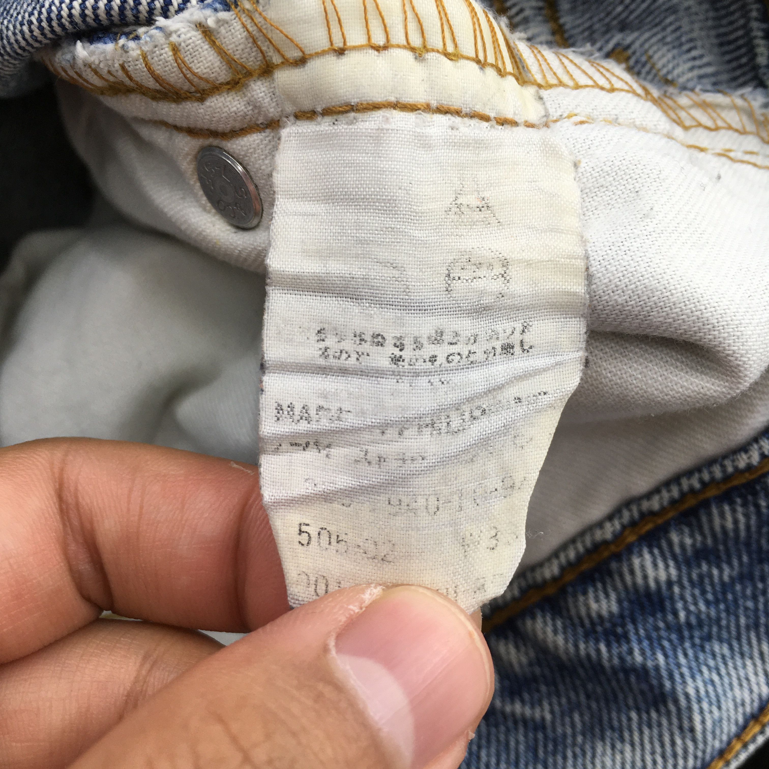 Levi's Size 31x28 Vintage 90s Levi's 505 Faded Blue Jeans S1031 Size US 31 - 13 Thumbnail