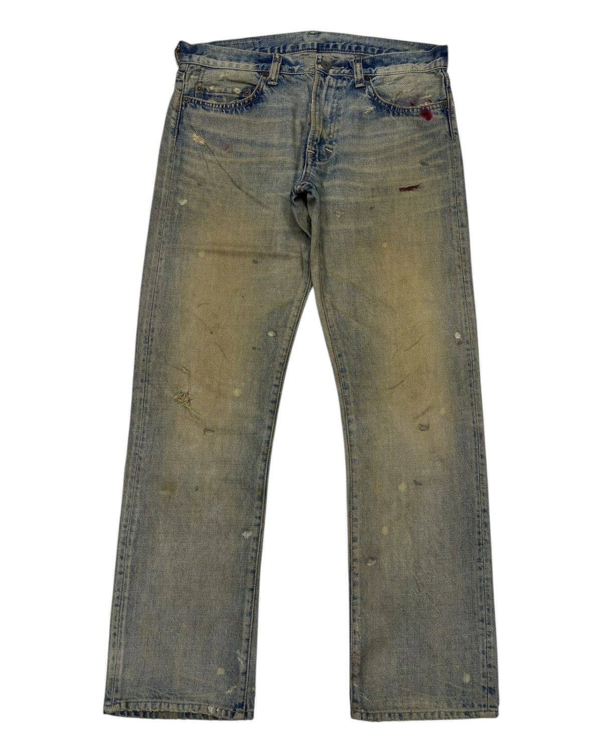 Kapital RUSTY SLANG FROM CHAOS DISTRESS DENIM UNDERCOVER DESIGN JEAN Size US 32 / EU 48 - 8 Thumbnail