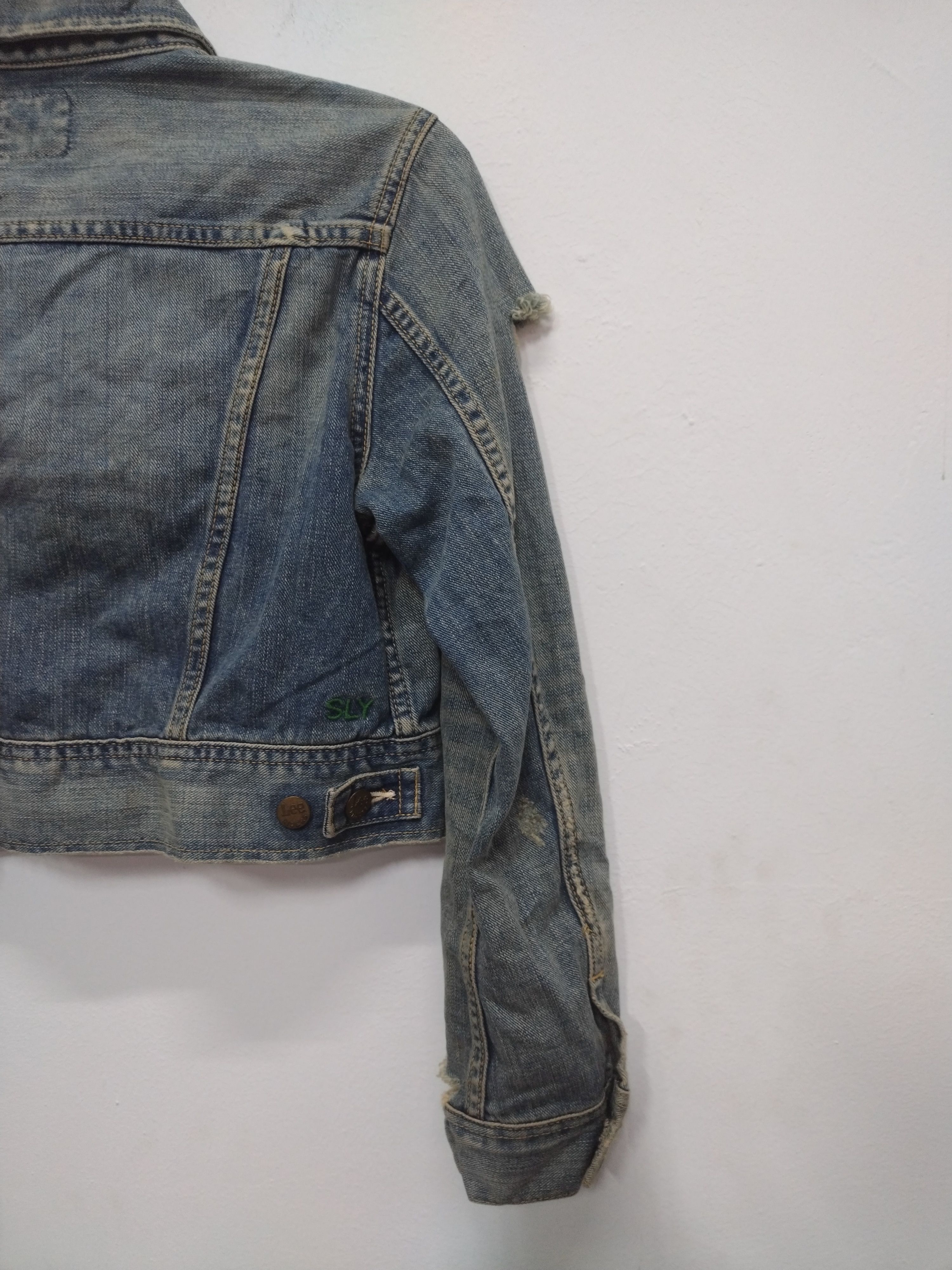 Lee Vintage steals Distressed Design LEE RIDERS Denim Jacket Size M / US 6-8 / IT 42-44 - 19 Thumbnail