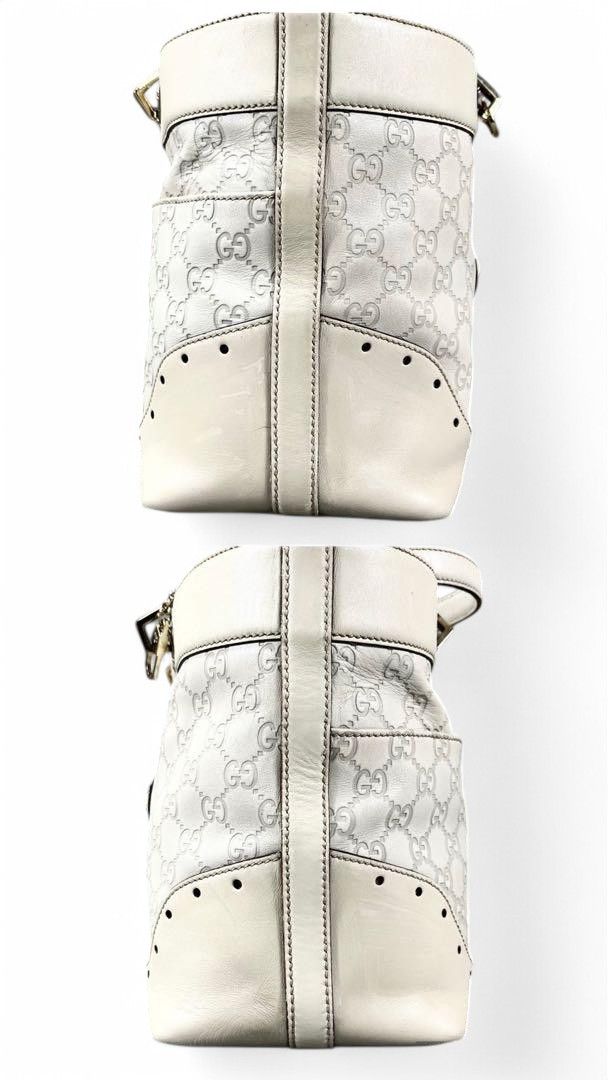Gucci Gucci - Horsebit Shima White Leather Handbag Shoulder Bag Size ONE SIZE - 5 Thumbnail