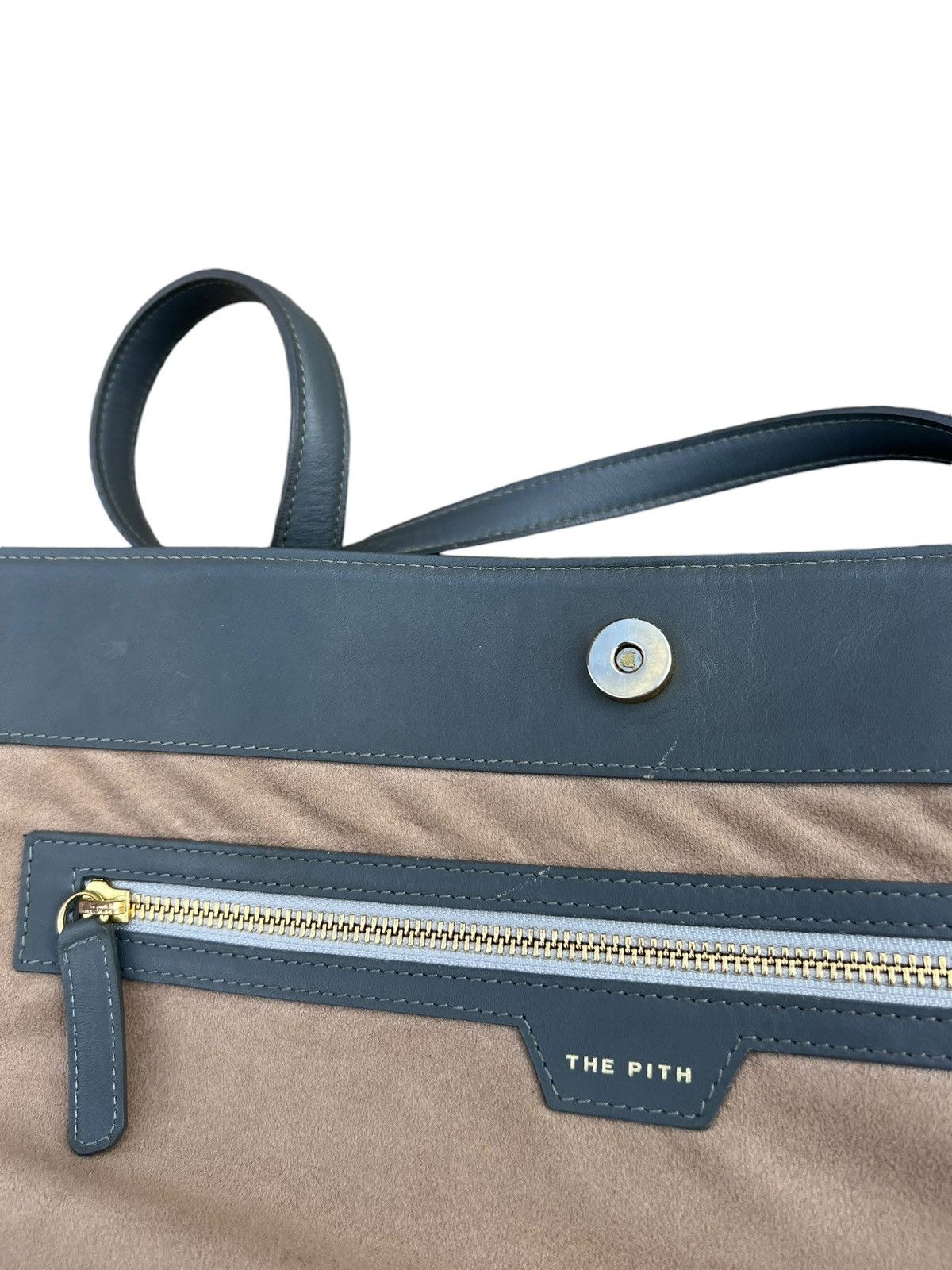 Japanese Brand × Leather THE PITH Japan Distress Muddy Patina Leather Tote Bag Size ONE SIZE - 24 Thumbnail