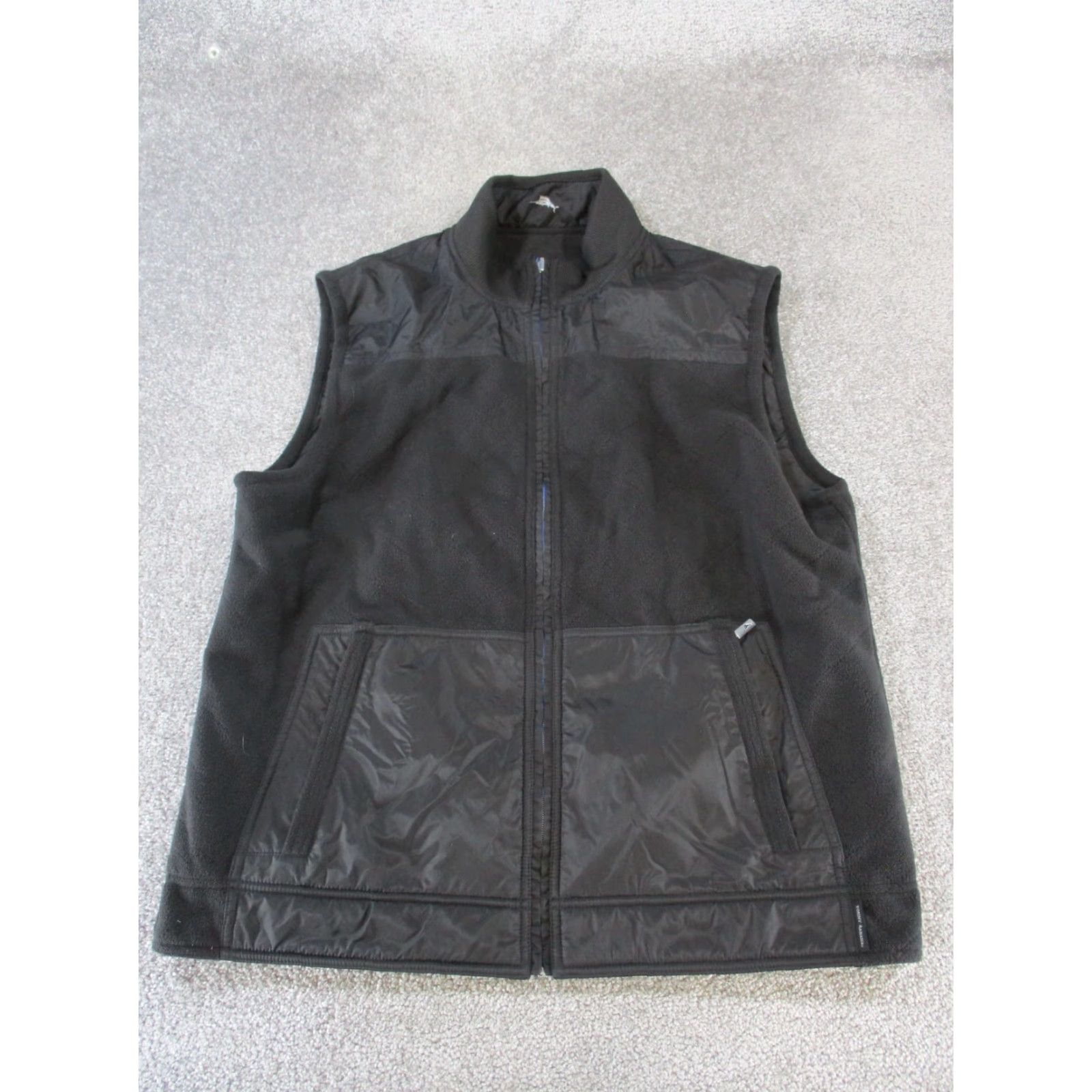 Tommy Bahama Tommy Bahama Vest Mens L Black Reversible Fleece Zip Stand-Up Collar Windbreaker Golf Hiking Walking Size L Mens Size US L / EU 52-54 / 3 - 3 Thumbnail