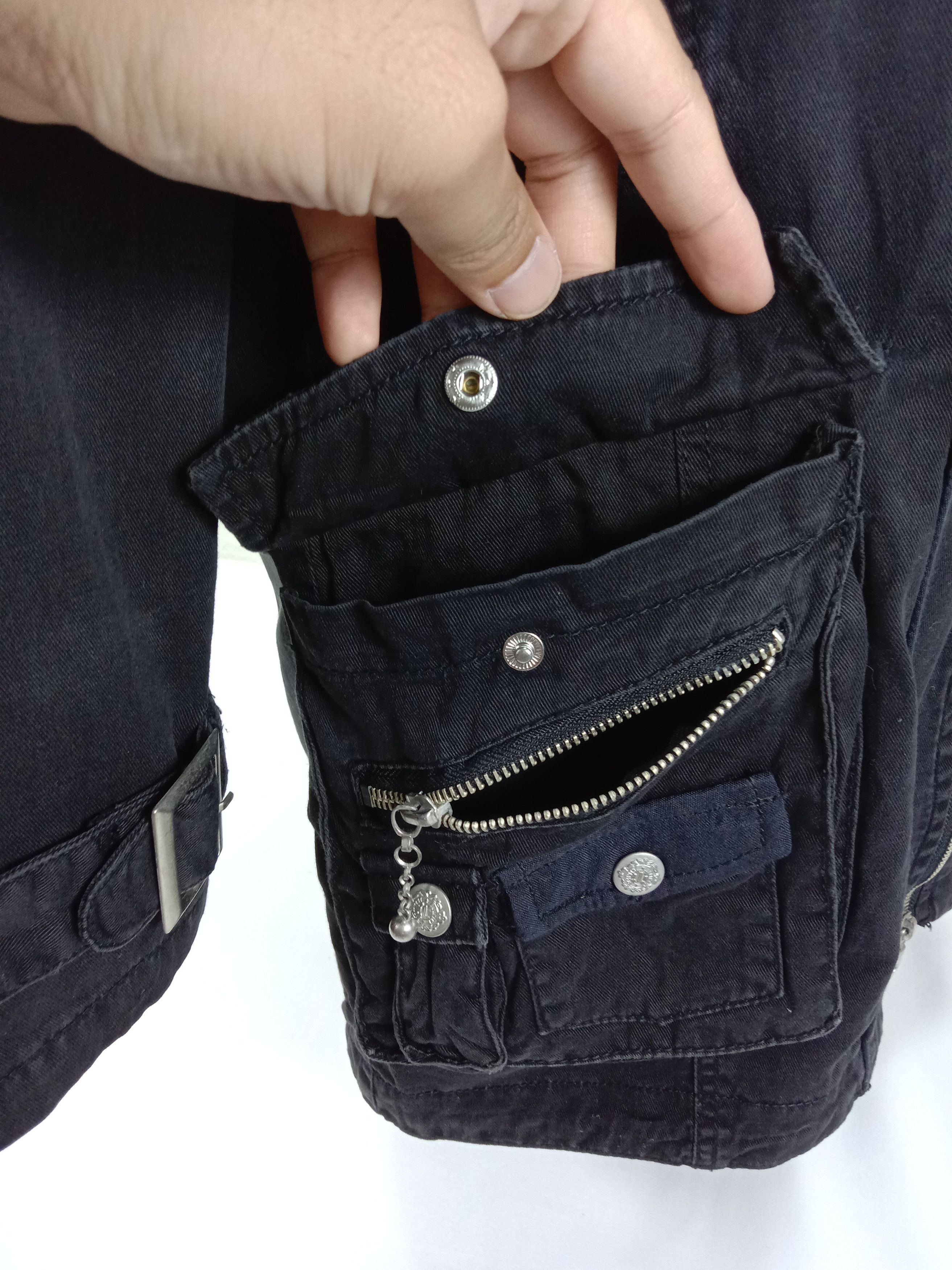 In The Attic Vintage In The Attic Punk Bondage Multi Pocket Black Jacket Size US L / EU 52-54 / 3 - 10 Thumbnail