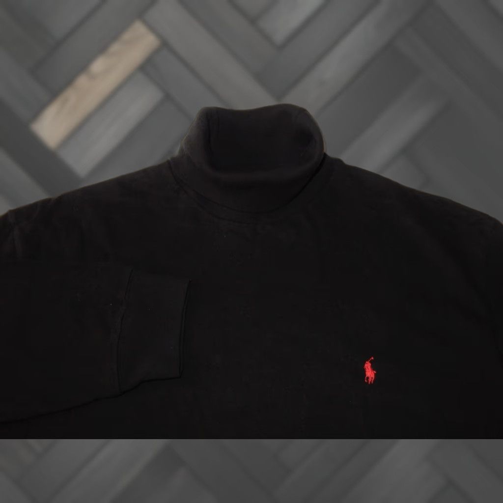 Polo Ralph Lauren VINTAGE Polo Ralph Lauren Men's Sweater Shirt? Turtleneck XL Black Pullover Size US XL / EU 56 / 4 - 1 Thumbnail