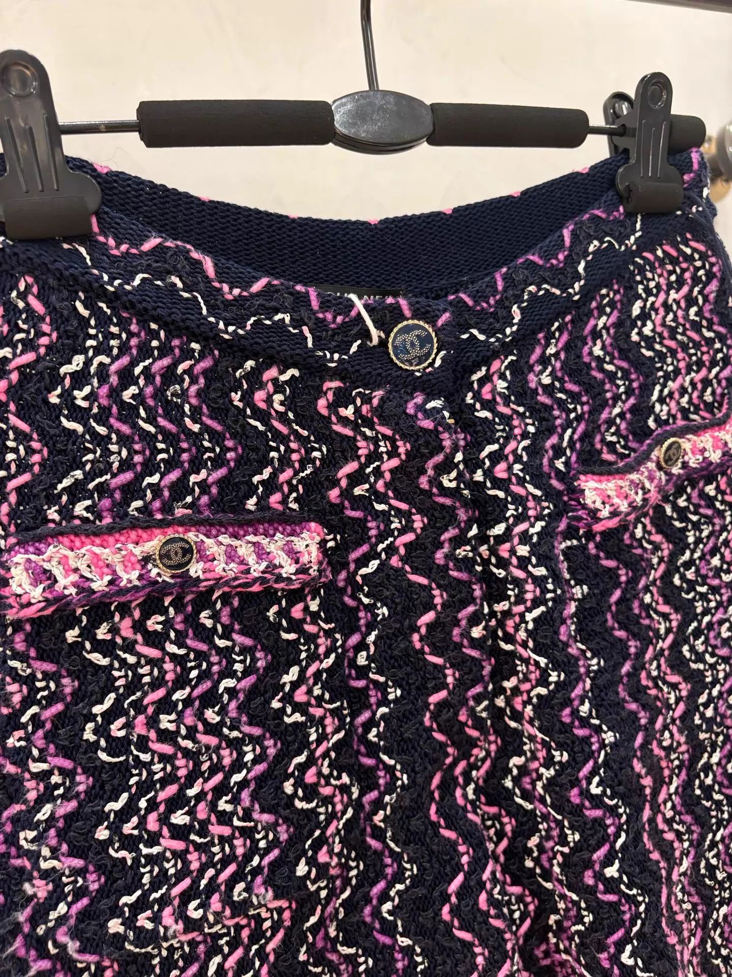 Chanel Chanel 21P Purple-Black Woven Pants Tassel 2Pockets Size 25" / US 0 / IT 36 - 3 Thumbnail