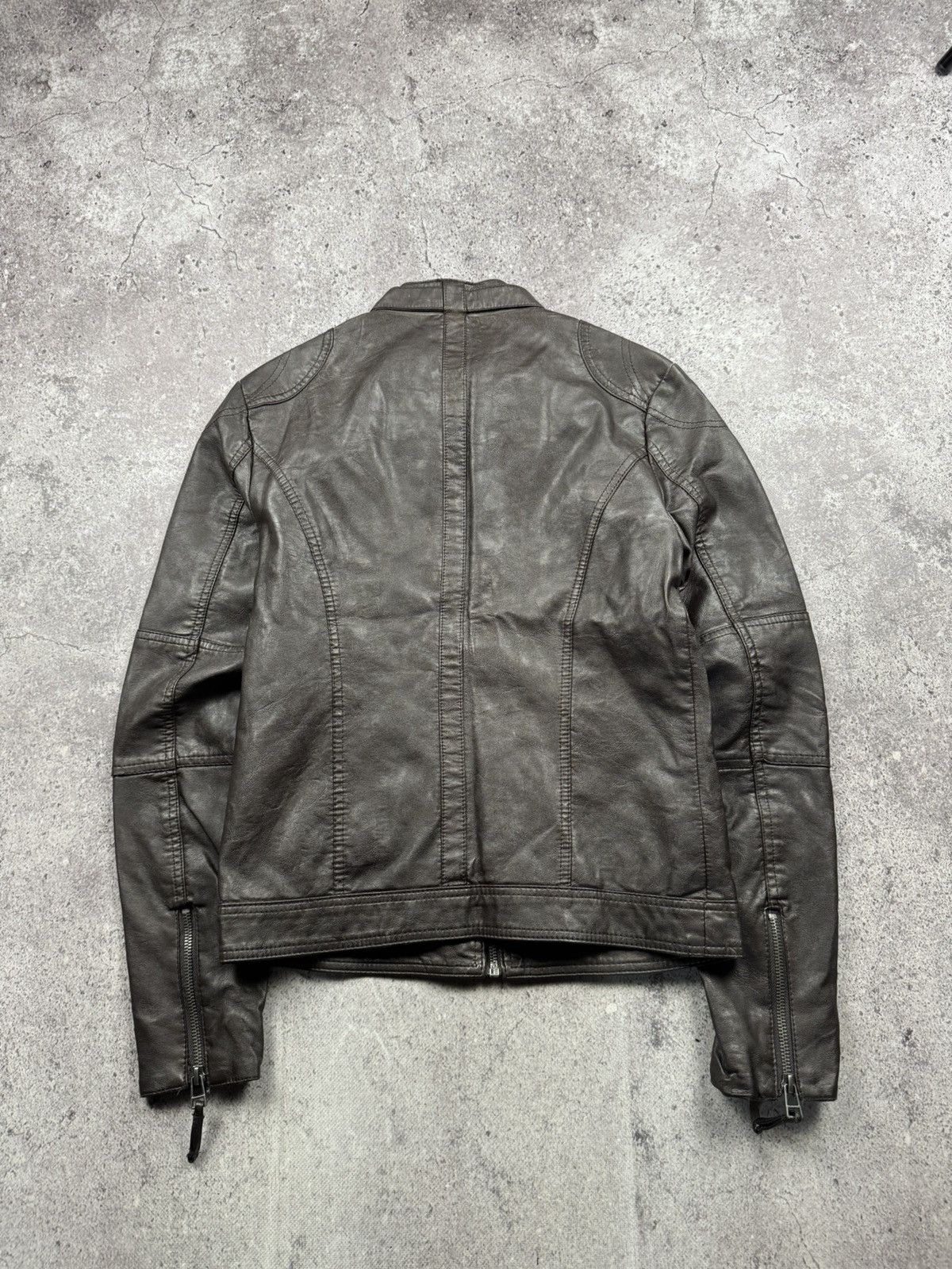 Japanese Brand Vintage Real Leather Avant Garde Y2K Japanesse Opium Jacket Size XS / US 0-2 / IT 36-38 - 7 Thumbnail