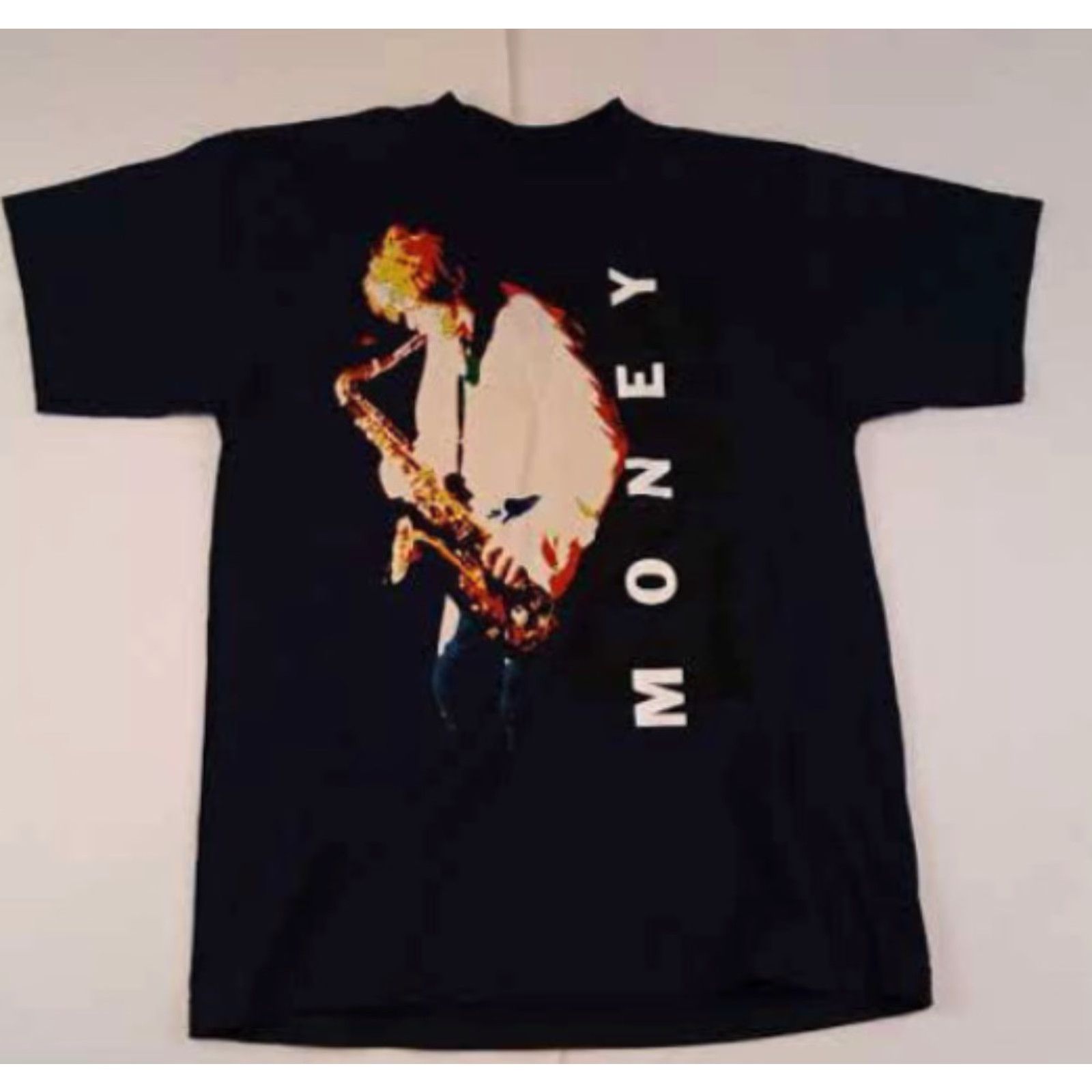 Tultex VINTAGE Eddie Money Rock&Roll 1995 Love Money Tour T-Shirt L Navy USA Mens Short Sleeve Tultex Single Stitch Size US L / EU 52-54 / 3 - 2 Thumbnail