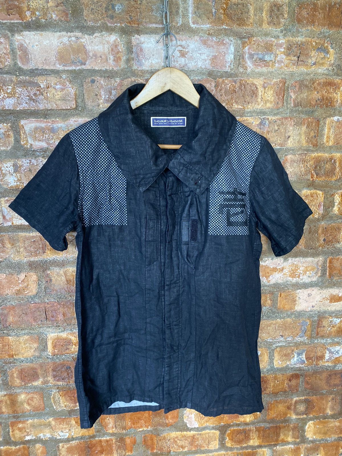 Beauty Beast 1990s Beauty:Beast Japan logo high neck button up Size US M / EU 48-50 / 2 - 9 Thumbnail