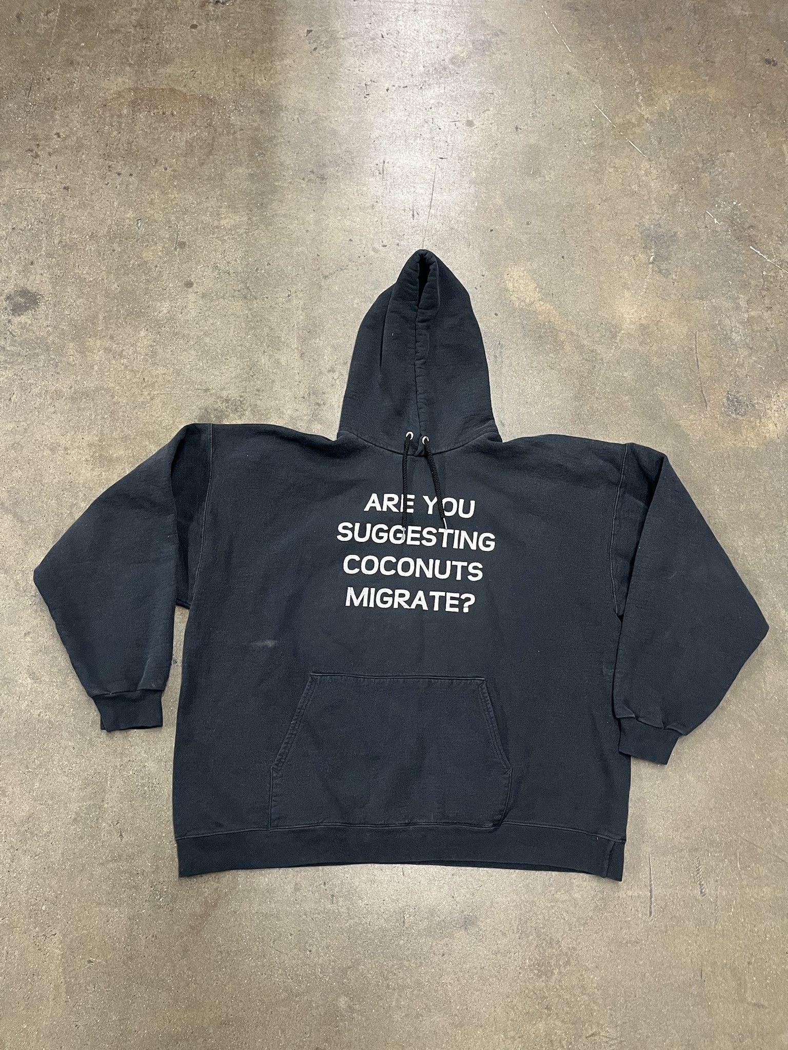 Vintage Vintage 1990s Monty Python and The Holy Grail Hoodie Size US XL / EU 56 / 4 - 1 Thumbnail