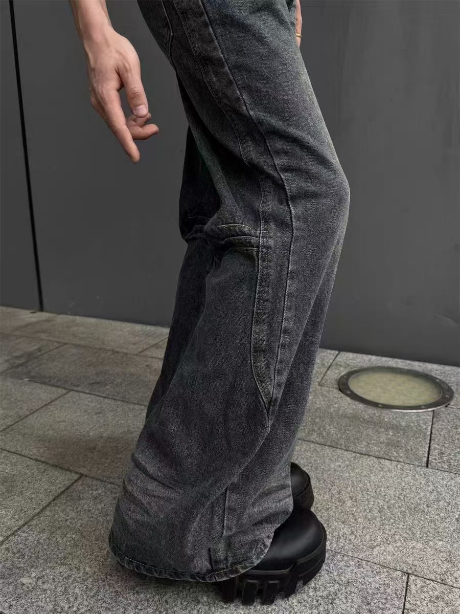 Japanese Brand × Jean Heavyweight vintage washed micro flare jeans Size US 30 / EU 46 - 5 Thumbnail