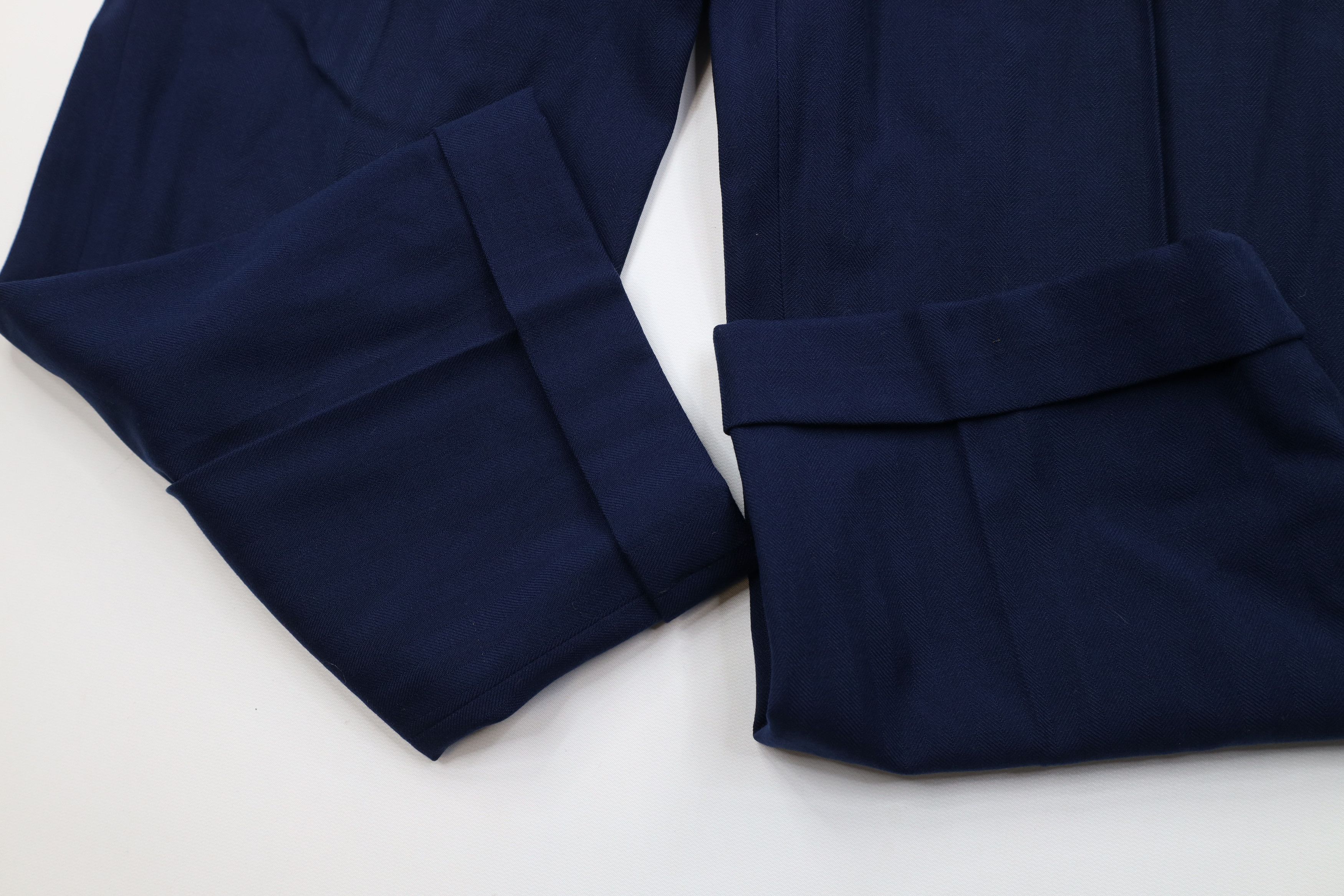 Vintage Vintage 50s Hollywood Regency Gabardine Herringbone Pants Size US 32 / EU 48 - 5 Thumbnail