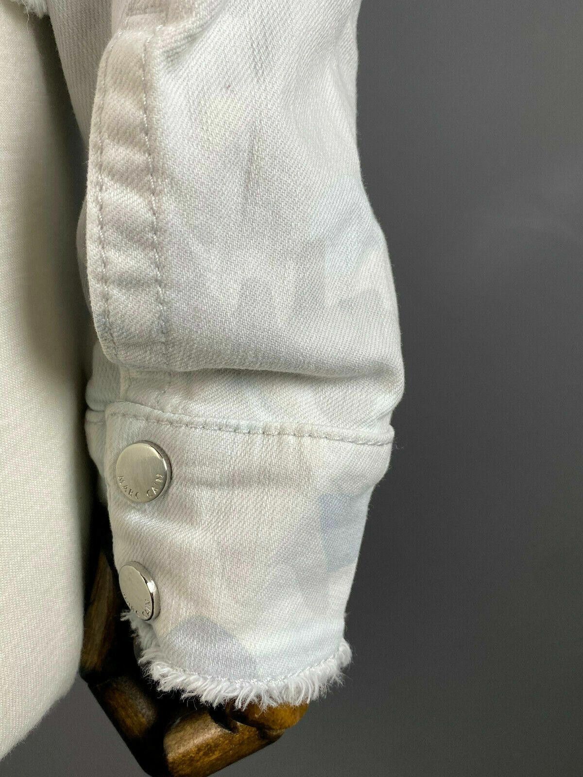 Designer Marc Cain White Camo Designer Cotton Snap Jacket Size 3 Size M / US 6-8 / IT 42-44 - 9 Thumbnail