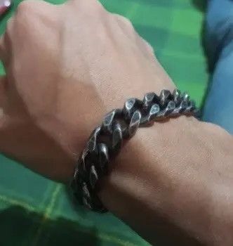 Other Retro Stainless Steel Cuban Chain Bracelet Size ONE SIZE - 4 Thumbnail