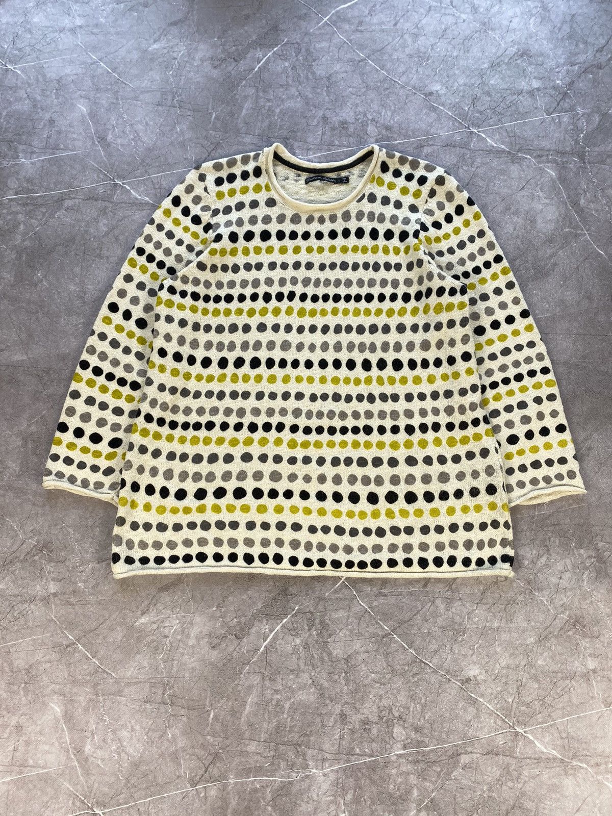 Designer Gudrun Sjoden Multicolor Geometric Pattern Knit Zip Pullover Size L / US 10 / IT 46 - 2 Thumbnail