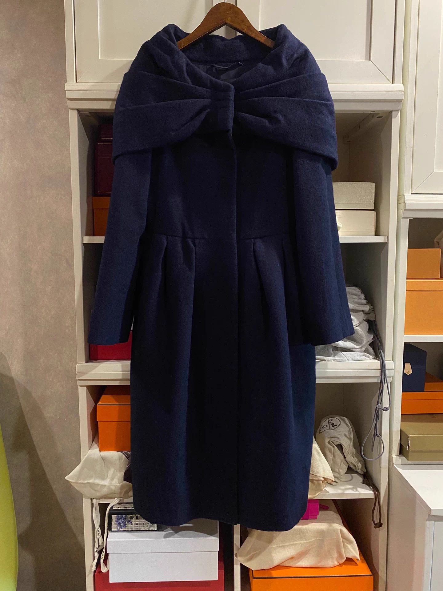 Max Mara Max Mara Atelier 38 Wool Rabbit Wrap Shawl Coat Size S / US 4 / IT 40 - 1 Thumbnail