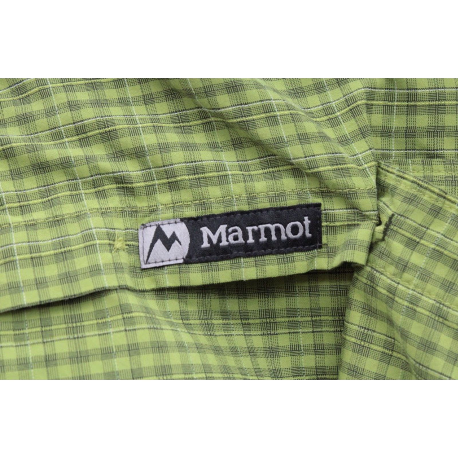 Marmot Marmot for Life Shirt Men's XL Green Nylon Checks Zip Pocket Fishing Outdoors Size US XL / EU 56 / 4 - 5 Thumbnail