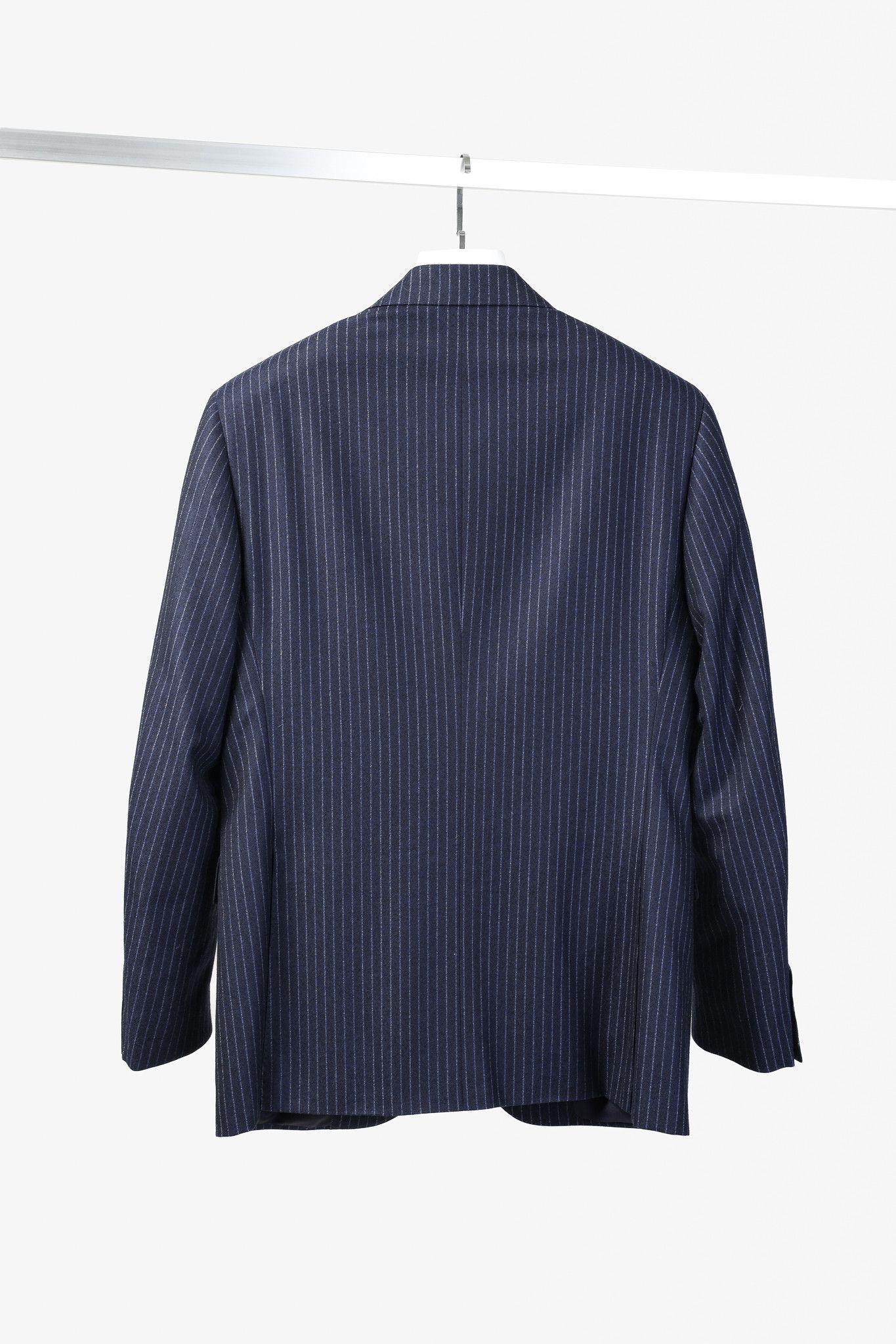 Canali Canali Blue Chalk Banker Stripe Single Breasted Blazer Size 40R - 2 Thumbnail