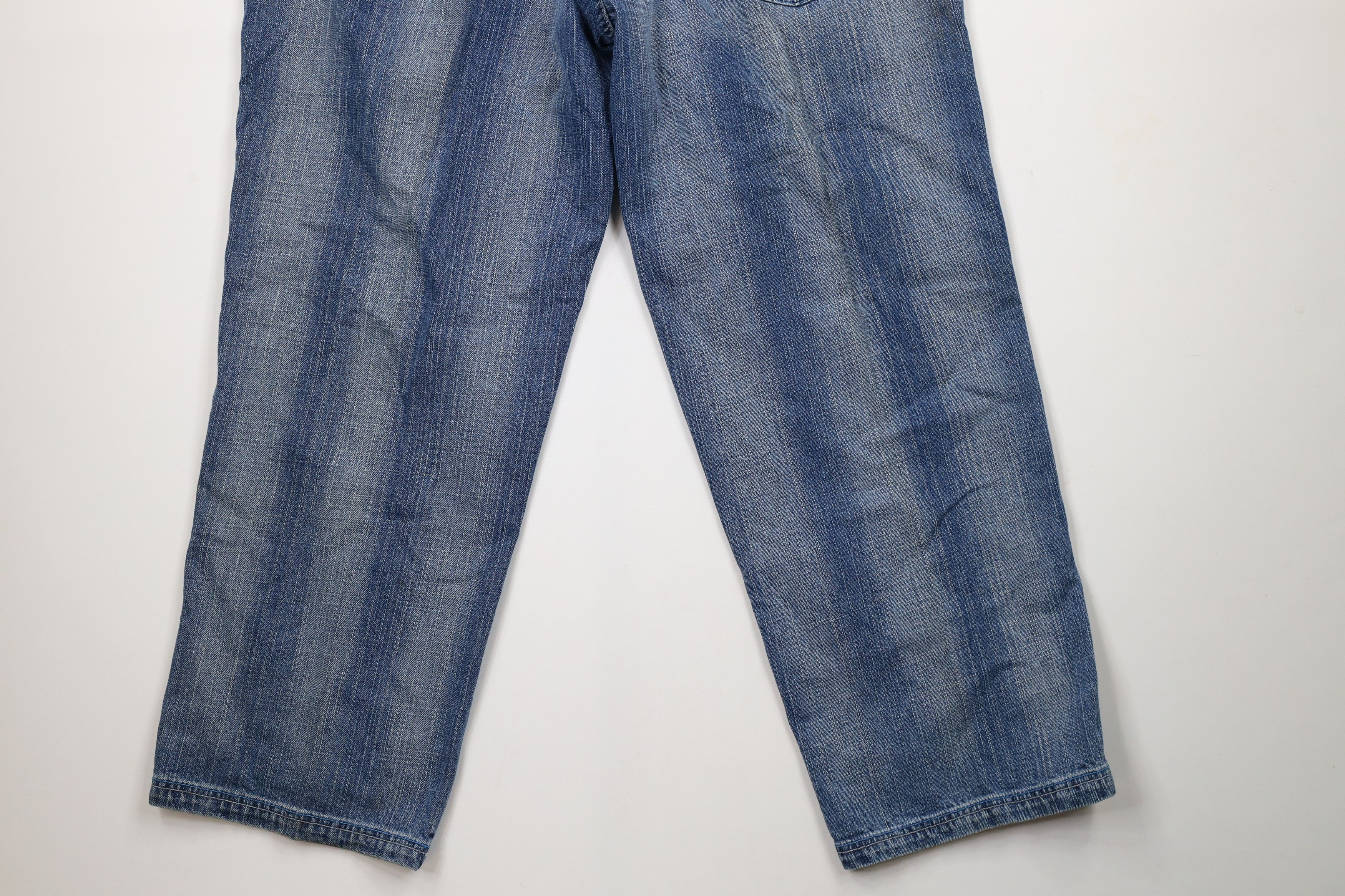Vintage Vintage 90s Y2K Streetwear Wide Leg Denim Jeans Blue Cotton Size US 36 / EU 52 - 12 Thumbnail