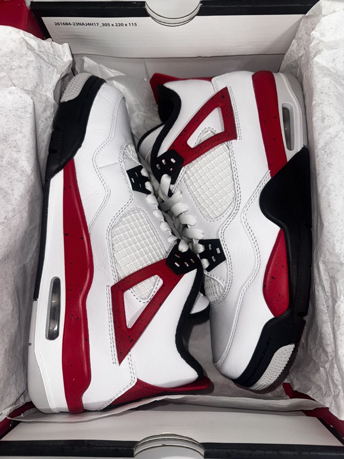 Jordan Brand 2023 Air Jordan 4 Retro 'Red Cement' Size US 8.5 / IT 38.5 - 1 Thumbnail