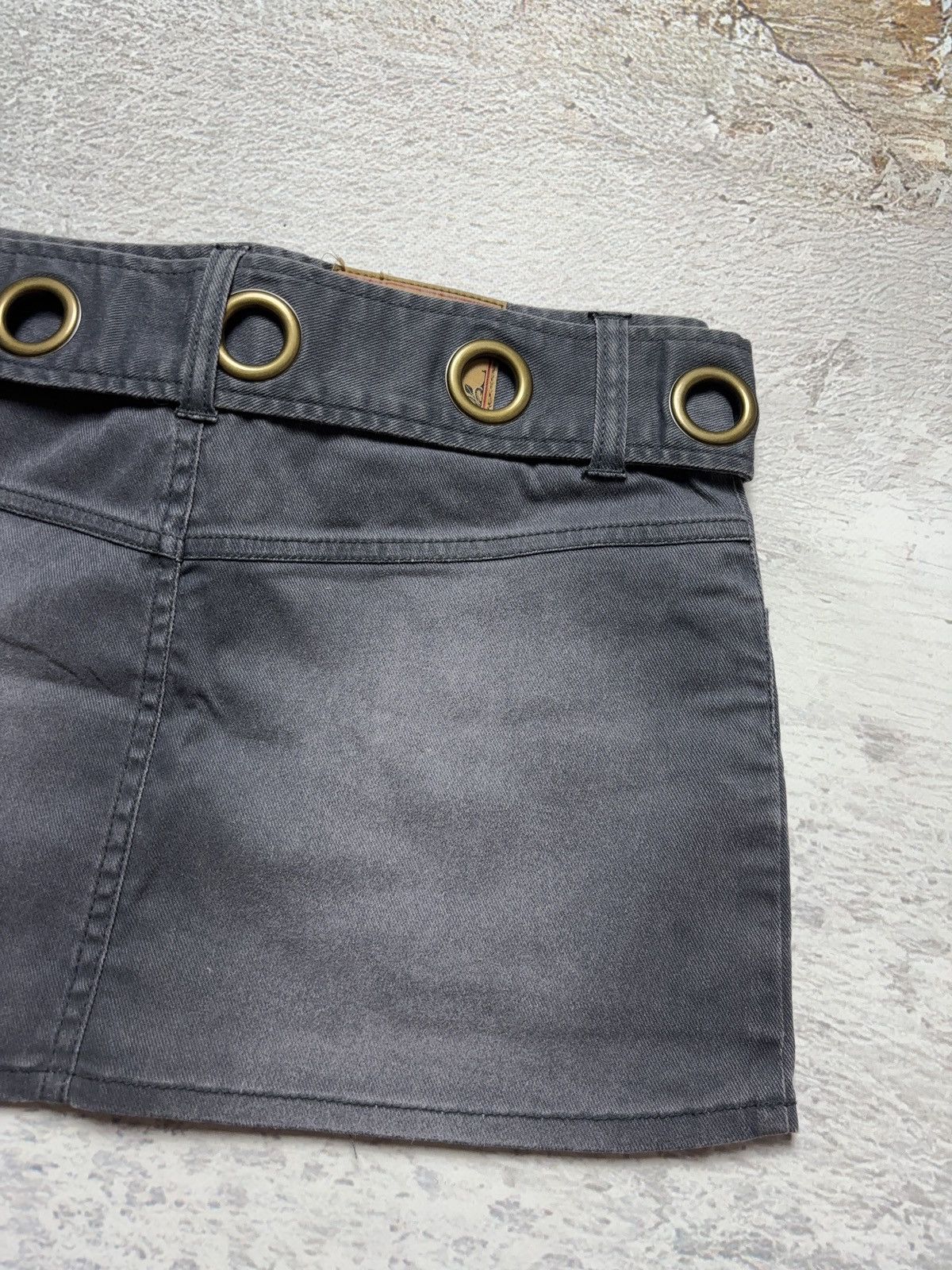 Other Belted vintage mini faded denim skirt Size 27" / US 4 / IT 40 - 6 Thumbnail