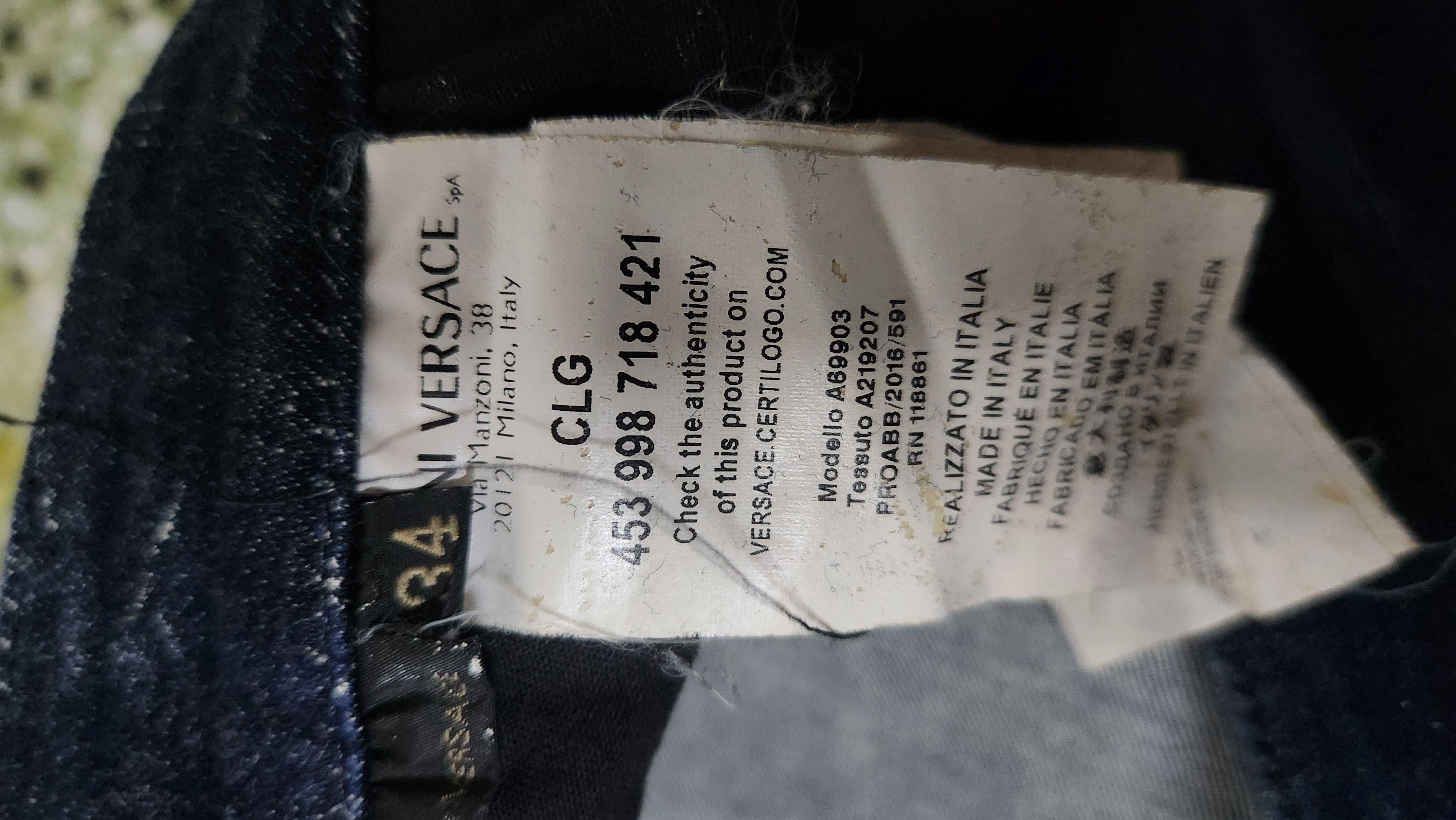 Versace × Versace Jeans Couture Versace printed jeans Size US 34 / EU 50 - 7 Thumbnail