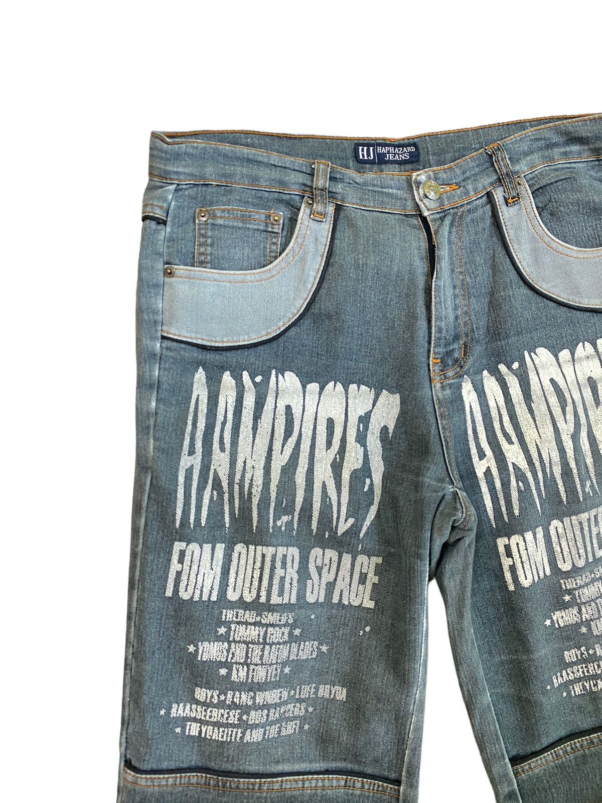 Japanese Brand × Vintage Vintage Haphazard Jeans Aampires Fom Outer Space DENIM Size US 29 - 4 Thumbnail
