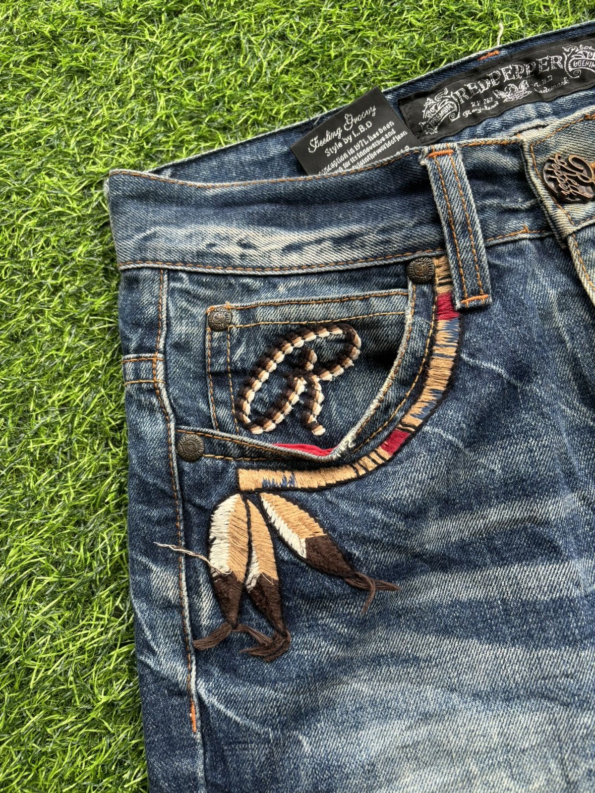 Tornado Mart Y2k Red Pepper Ifsixwasnine Punk Style Jeans Size US 31 - 5 Thumbnail