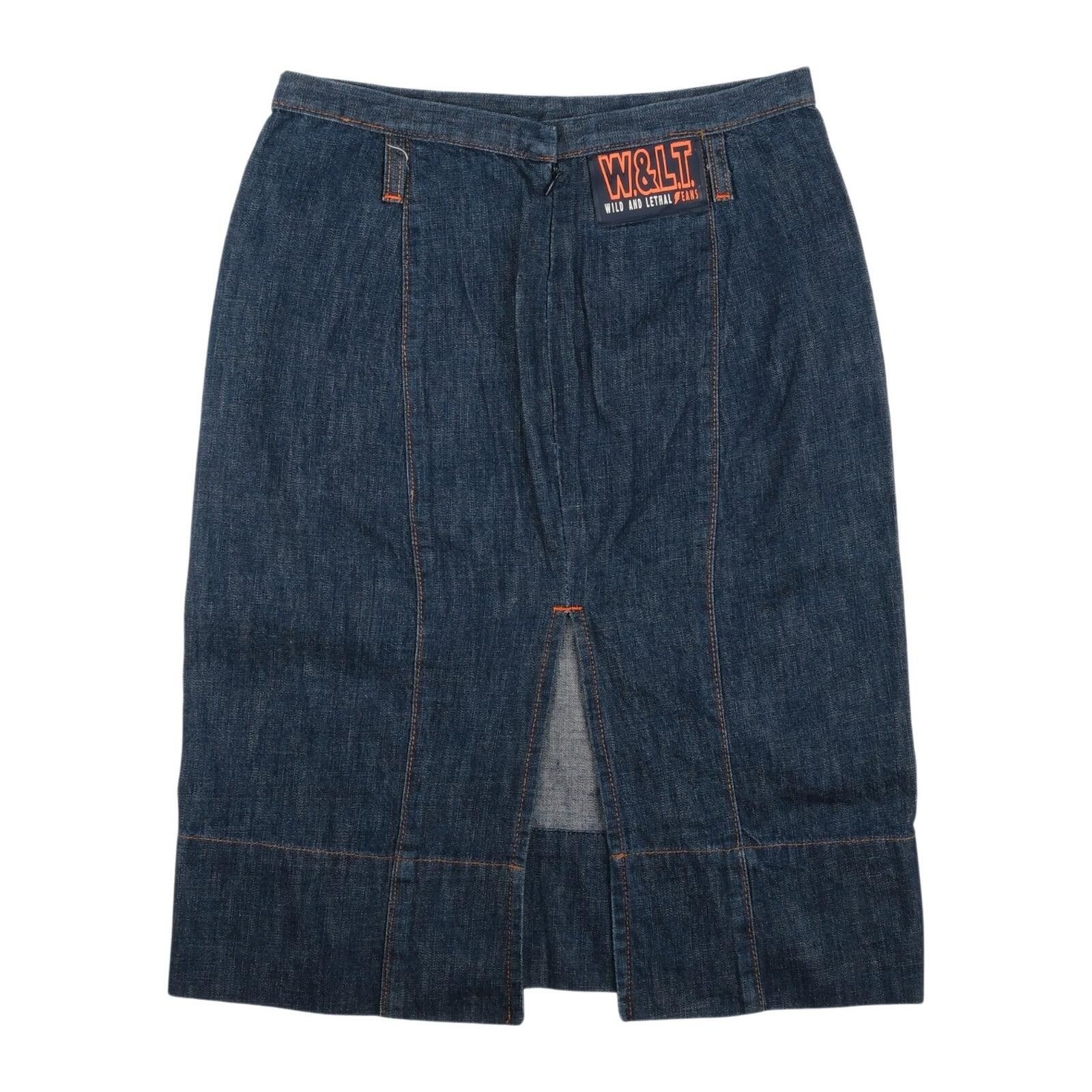 Walter Van Beirendonck Wild & Lethal Jeans Indigo Denim Skirt Size ONE SIZE - 1 Thumbnail