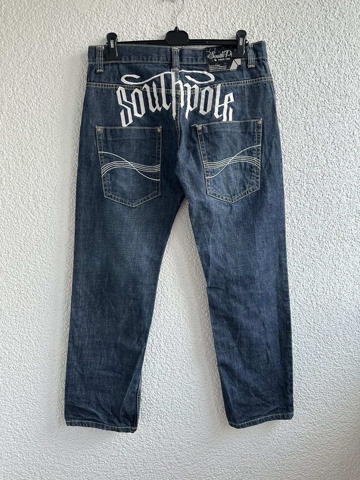 JNCO × Southpole Southpole Vintage Y2K Big Logo Rap Baggy Jeans Size US 34 / EU 50 - 1 Thumbnail